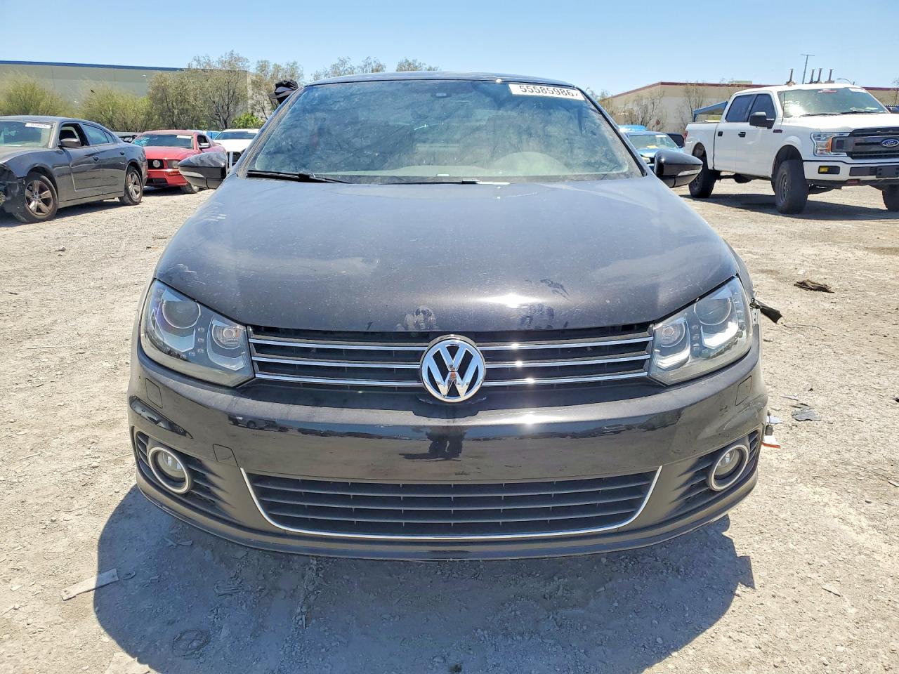 2013 Volkswagen Eos Lux Black vin: WVWFW8AH2DV000523