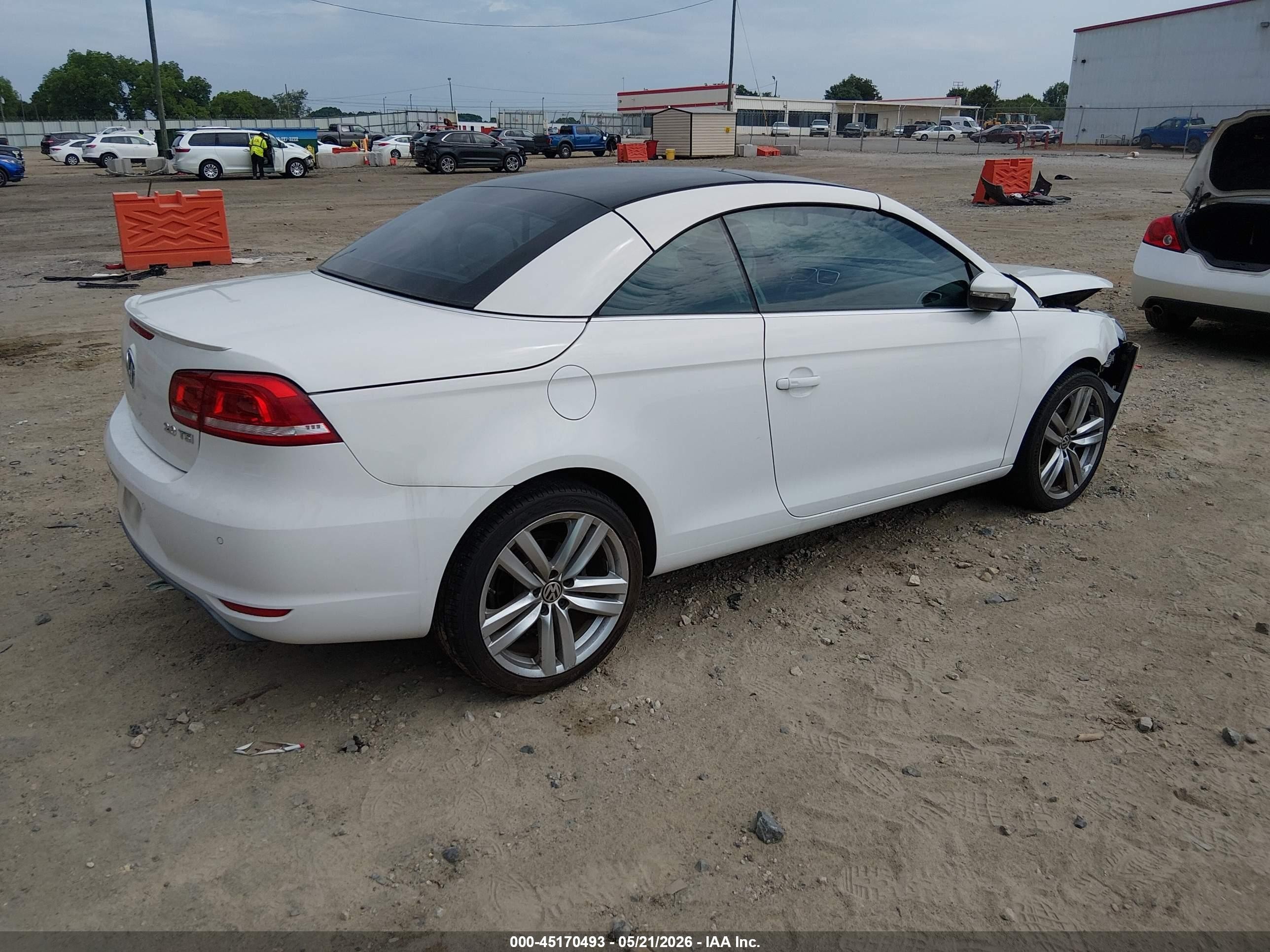2013 Volkswagen Eos Executive Белый vin: WVWFW8AH2DV004023