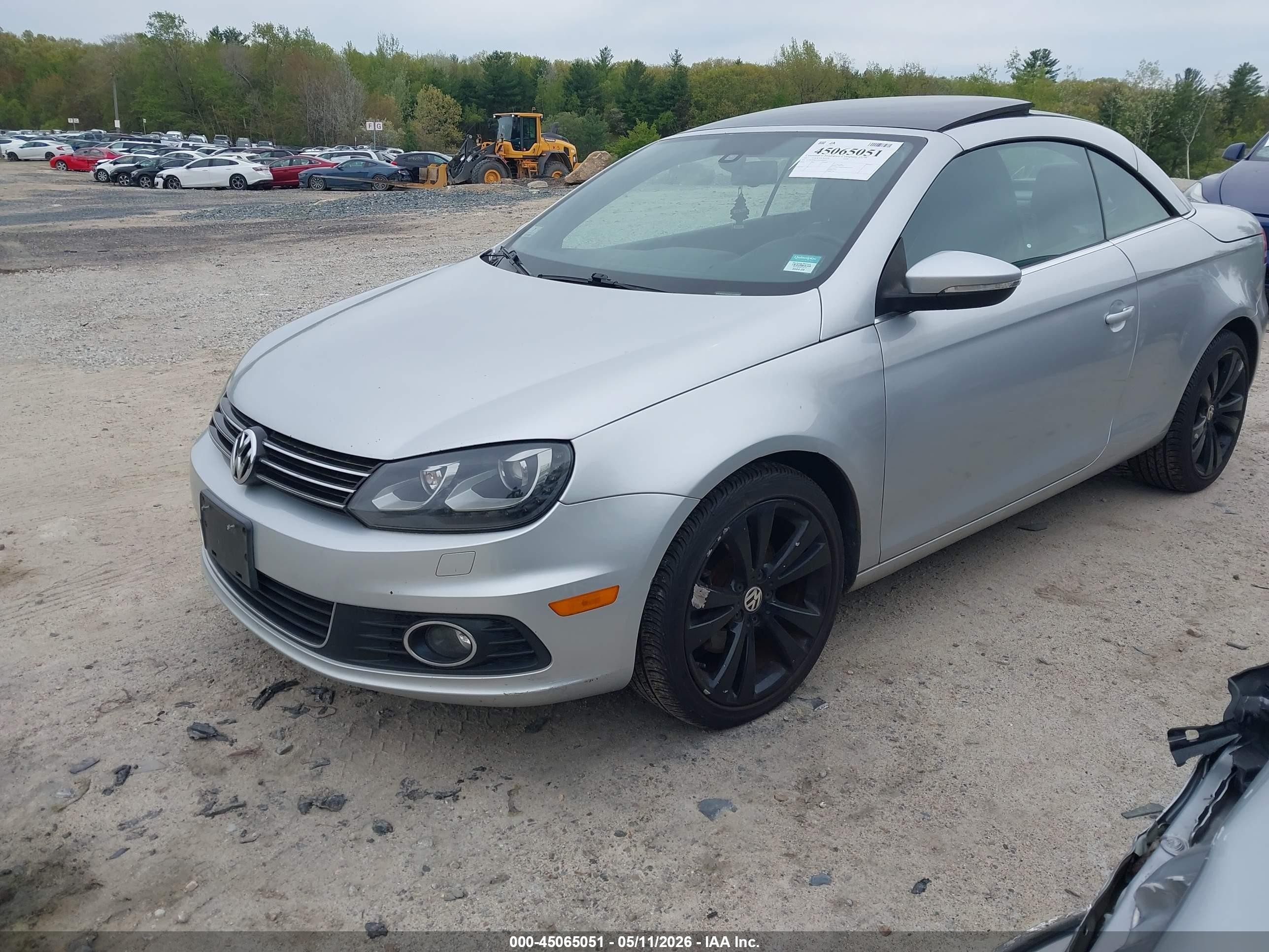 2013 Volkswagen Eos Executive/lux Silver vin: WVWFW8AH4DV008669