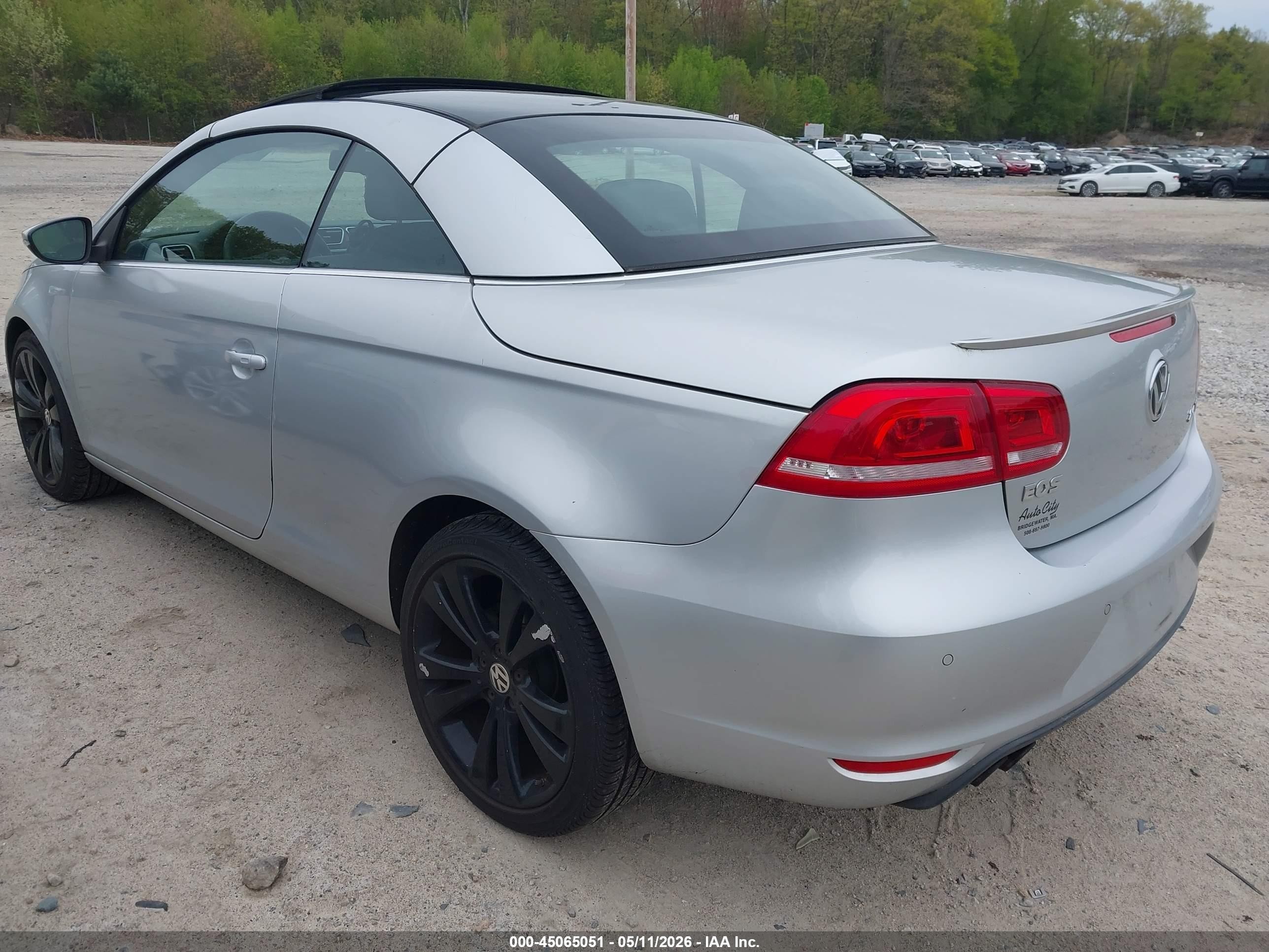 2013 Volkswagen Eos Executive/lux Silver vin: WVWFW8AH4DV008669