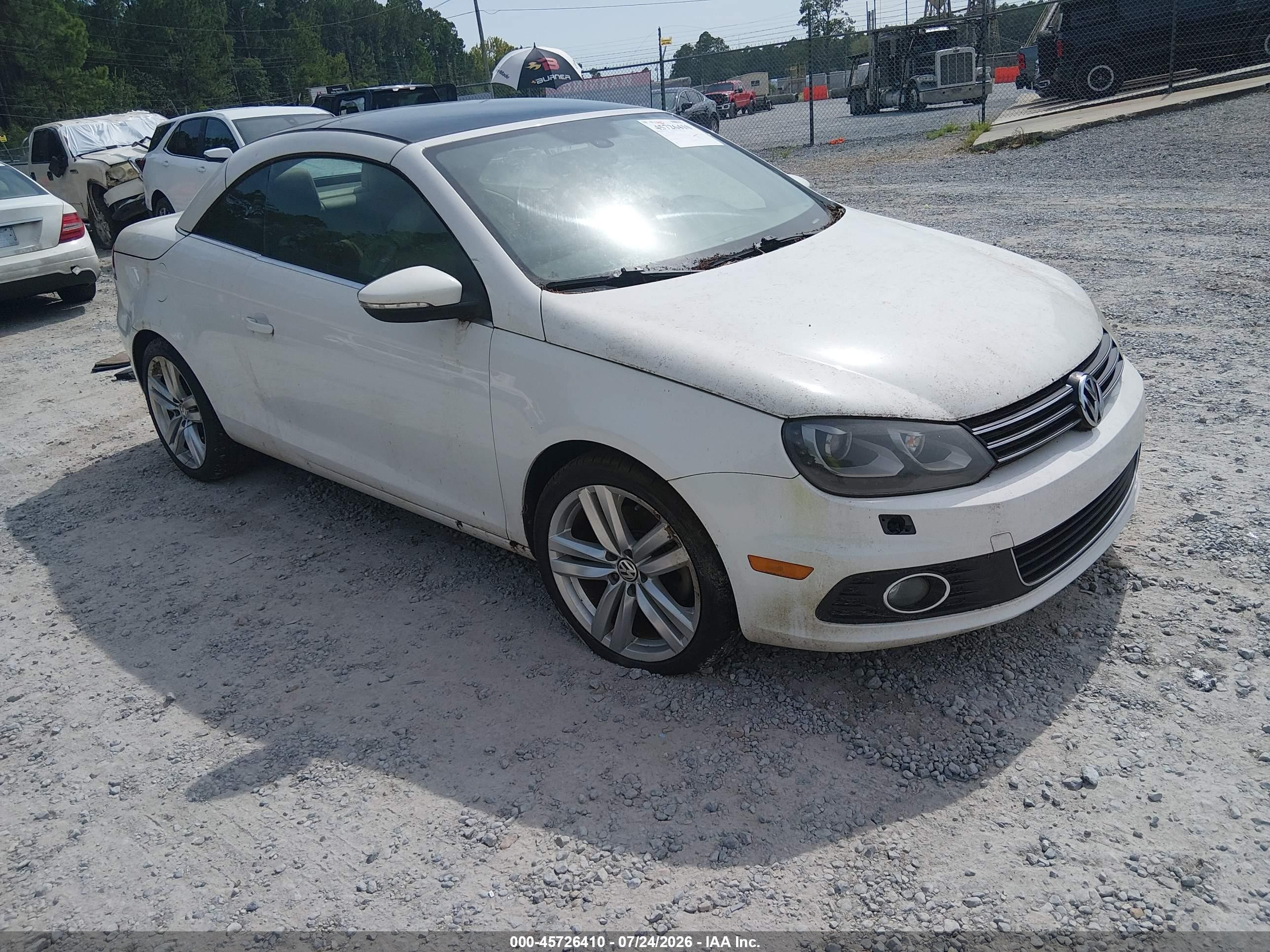 2014 Volkswagen Eos Executive Белый vin: WVWFW8AH8EV006134