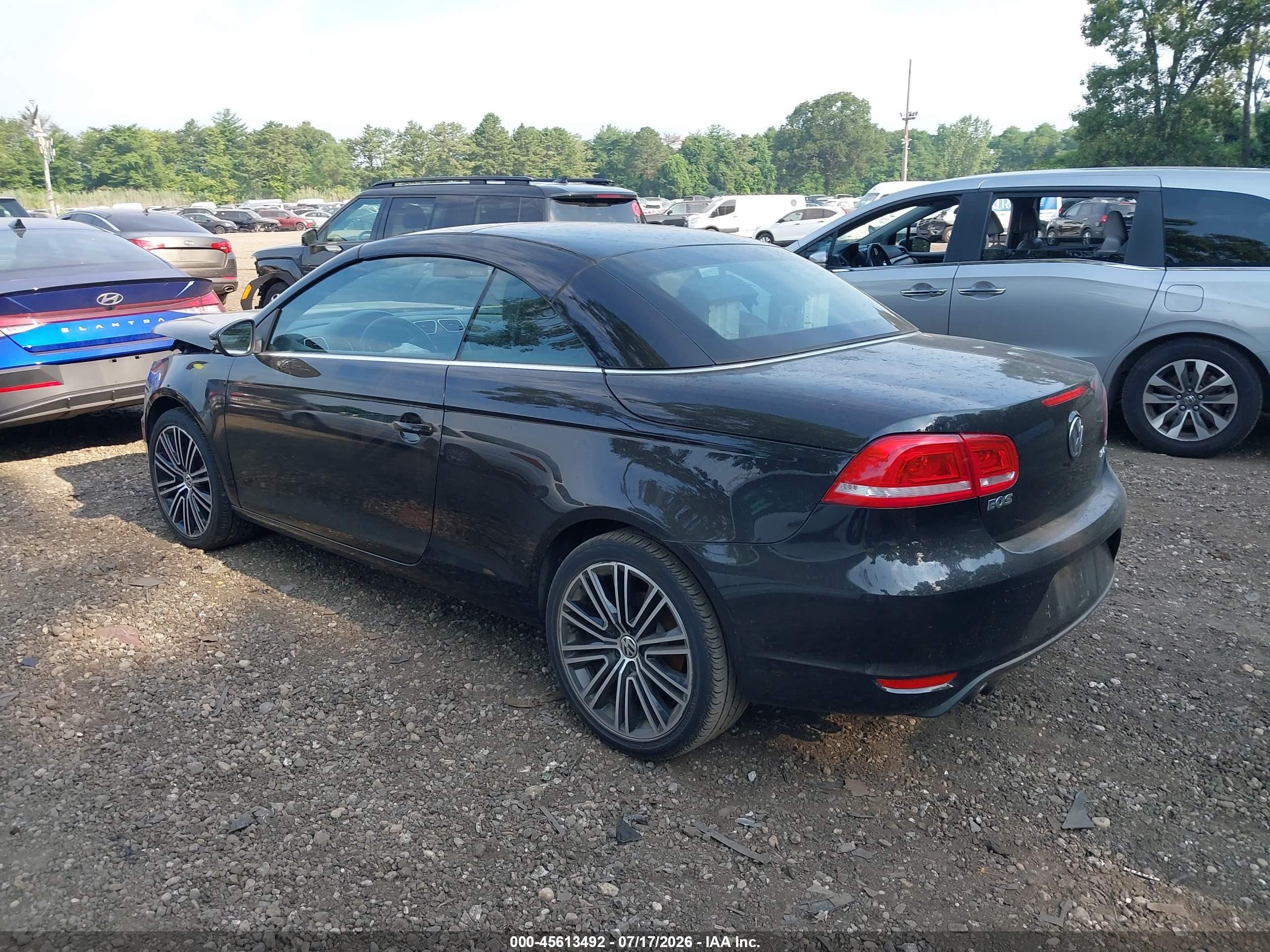 2015 Volkswagen Eos Final Edition Black vin: WVWFW8AH9FV000084