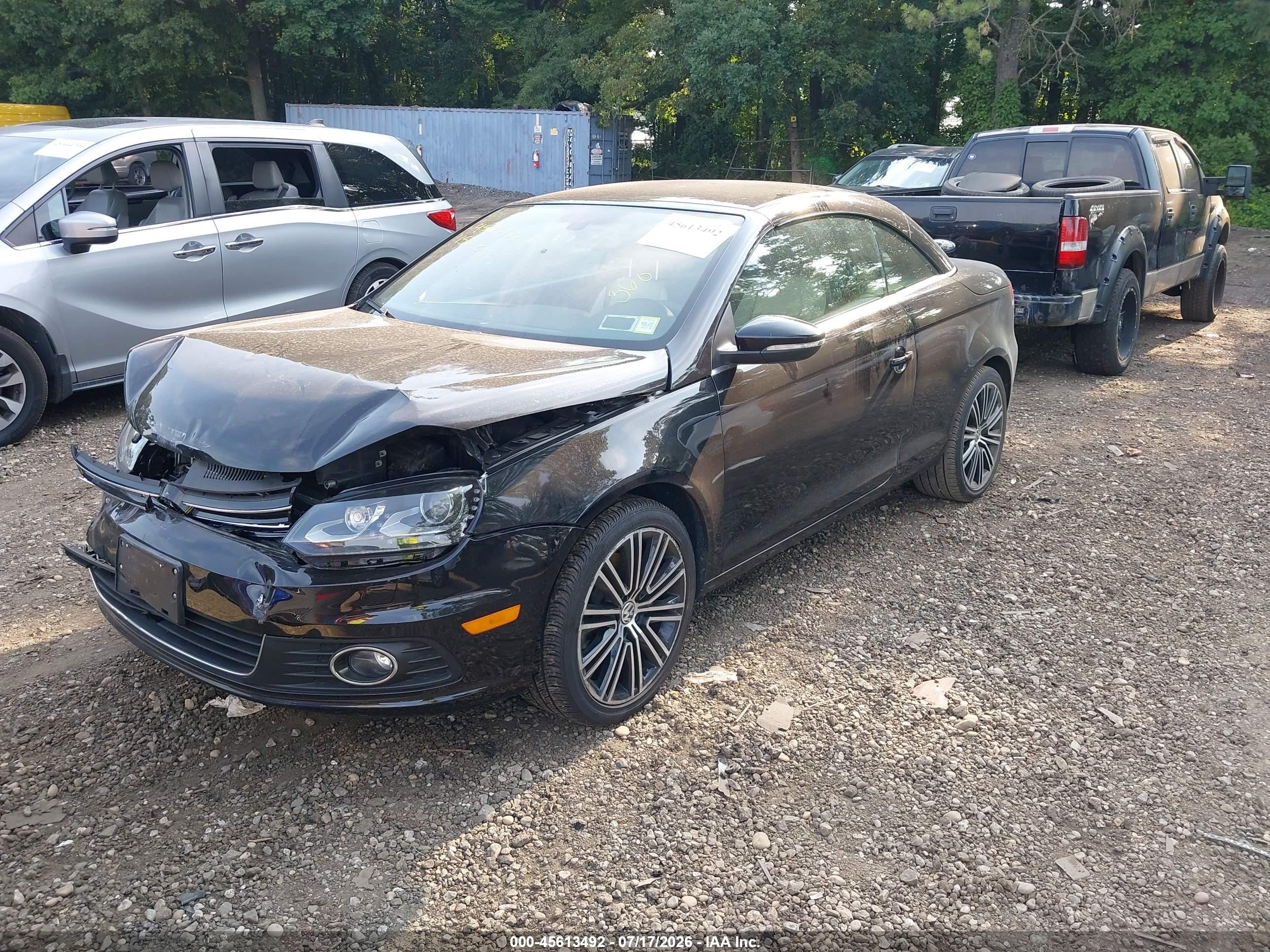 2015 Volkswagen Eos Final Edition Black vin: WVWFW8AH9FV000084