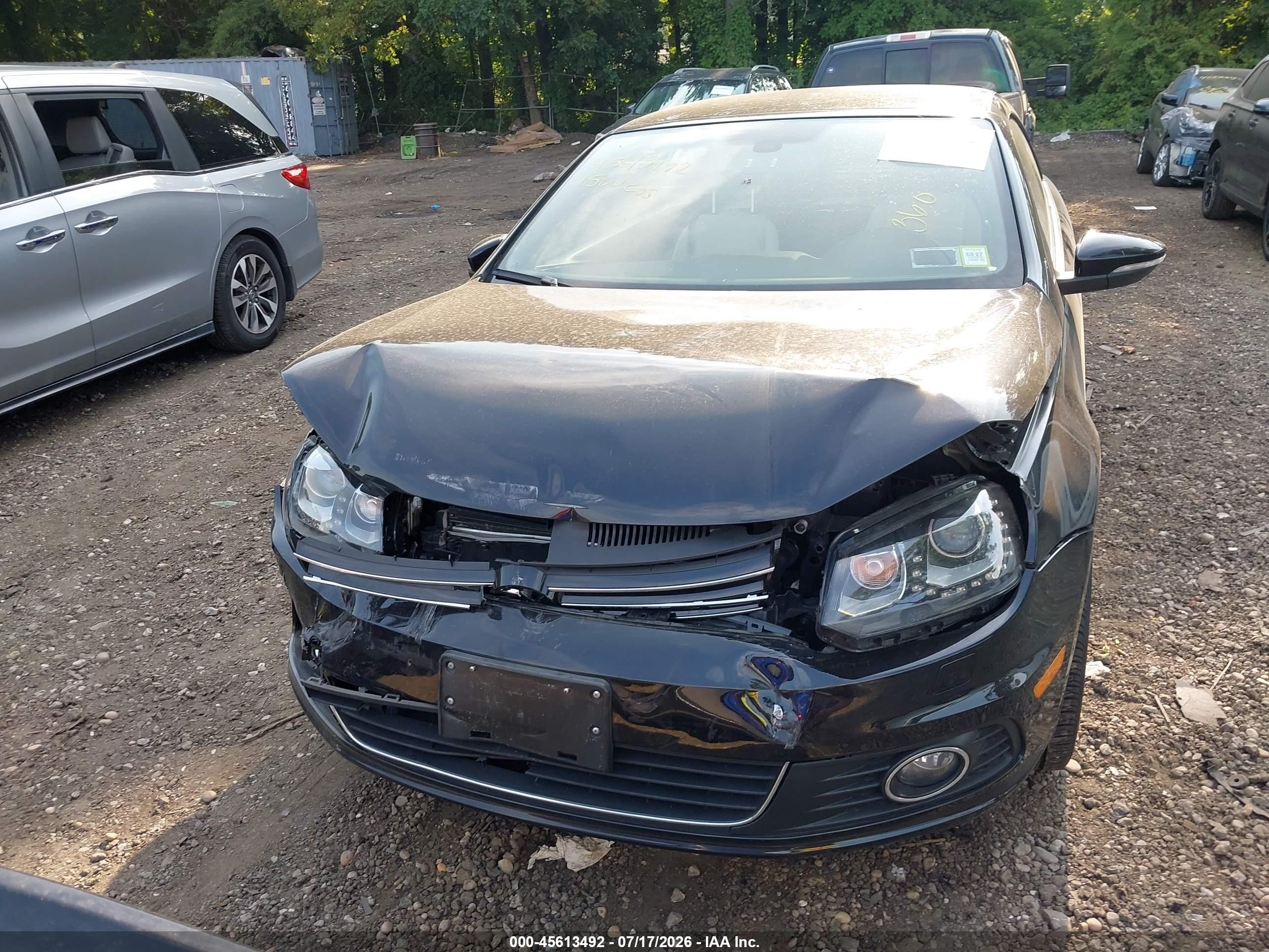 2015 Volkswagen Eos Final Edition Black vin: WVWFW8AH9FV000084