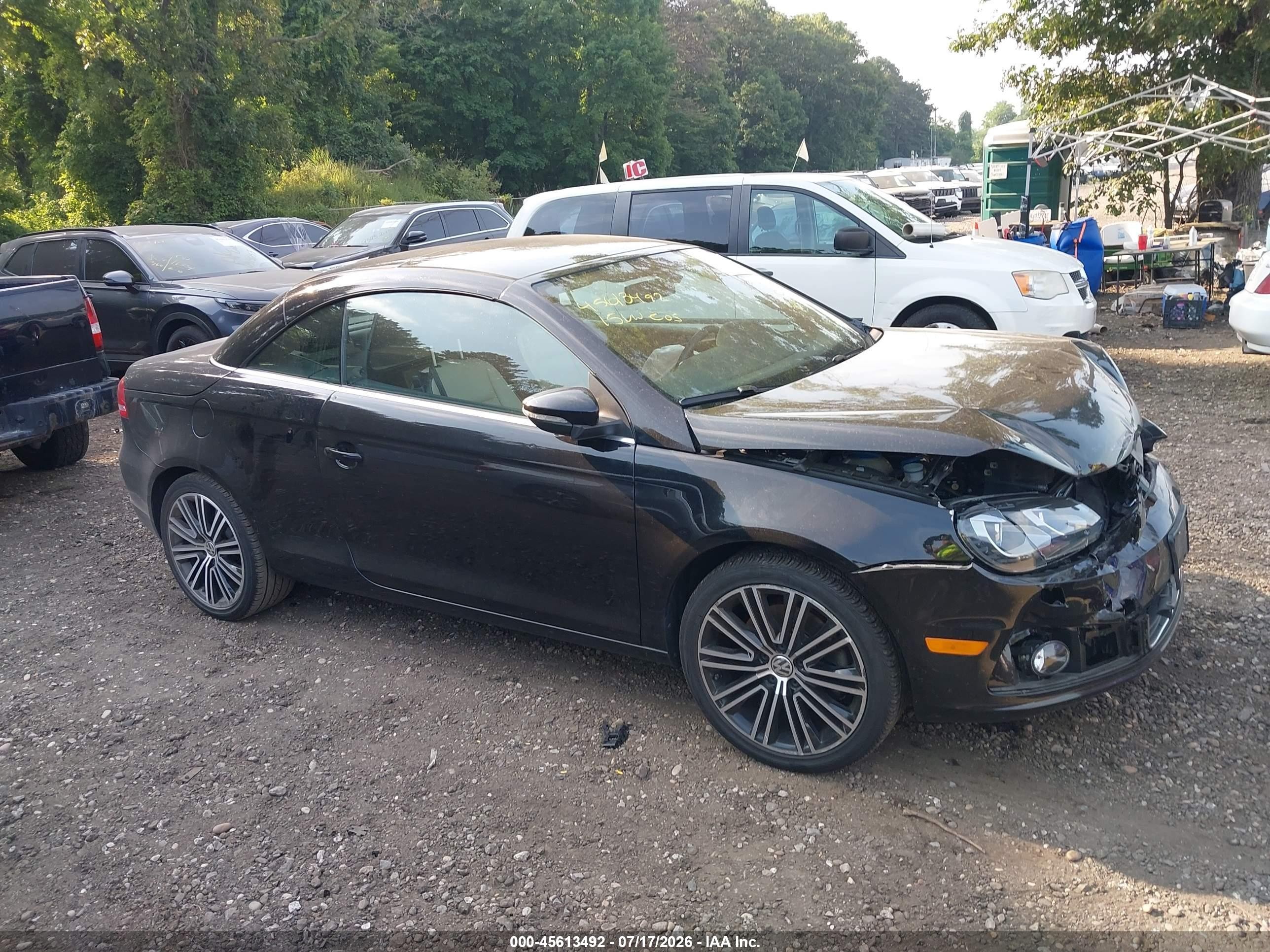 2015 Volkswagen Eos Final Edition Black vin: WVWFW8AH9FV000084