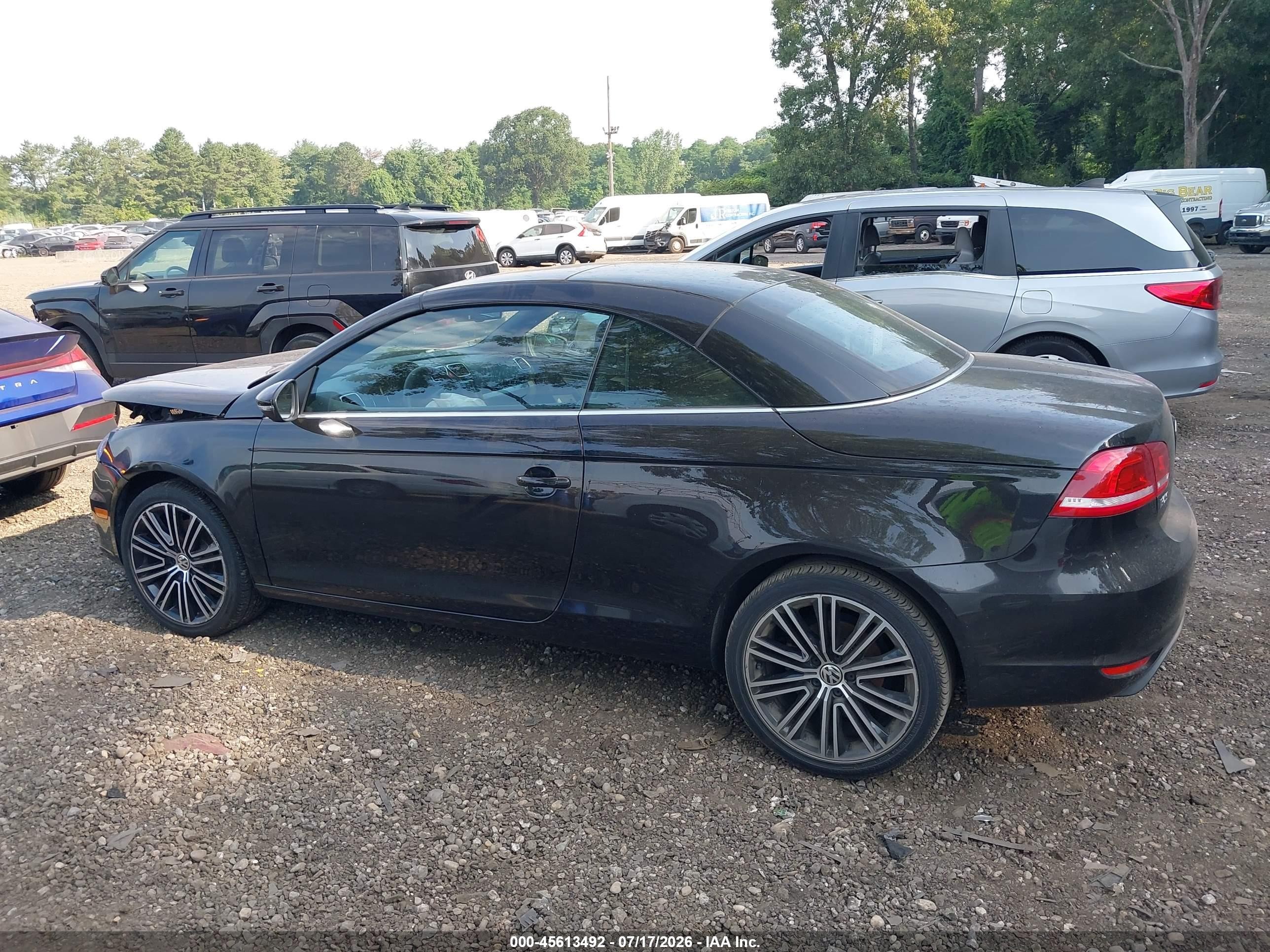 2015 Volkswagen Eos Final Edition Black vin: WVWFW8AH9FV000084
