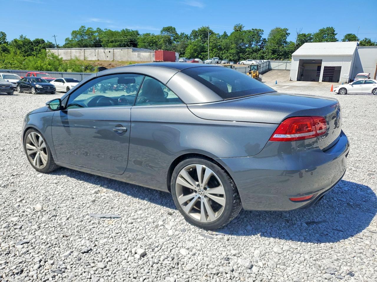 2013 Volkswagen Eos Lux Gray vin: WVWFW8AHXDV008093