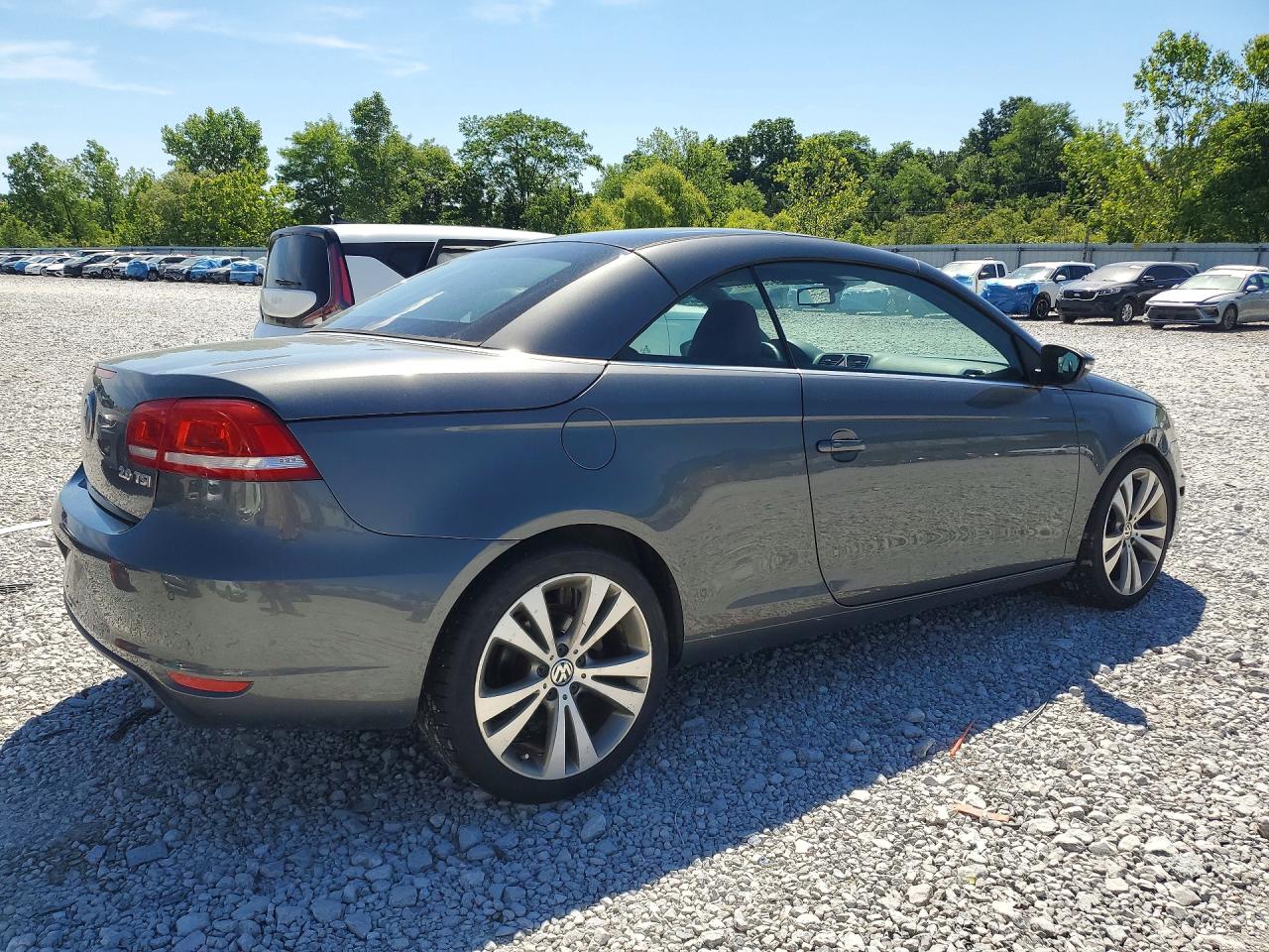 2013 Volkswagen Eos Lux Gray vin: WVWFW8AHXDV008093