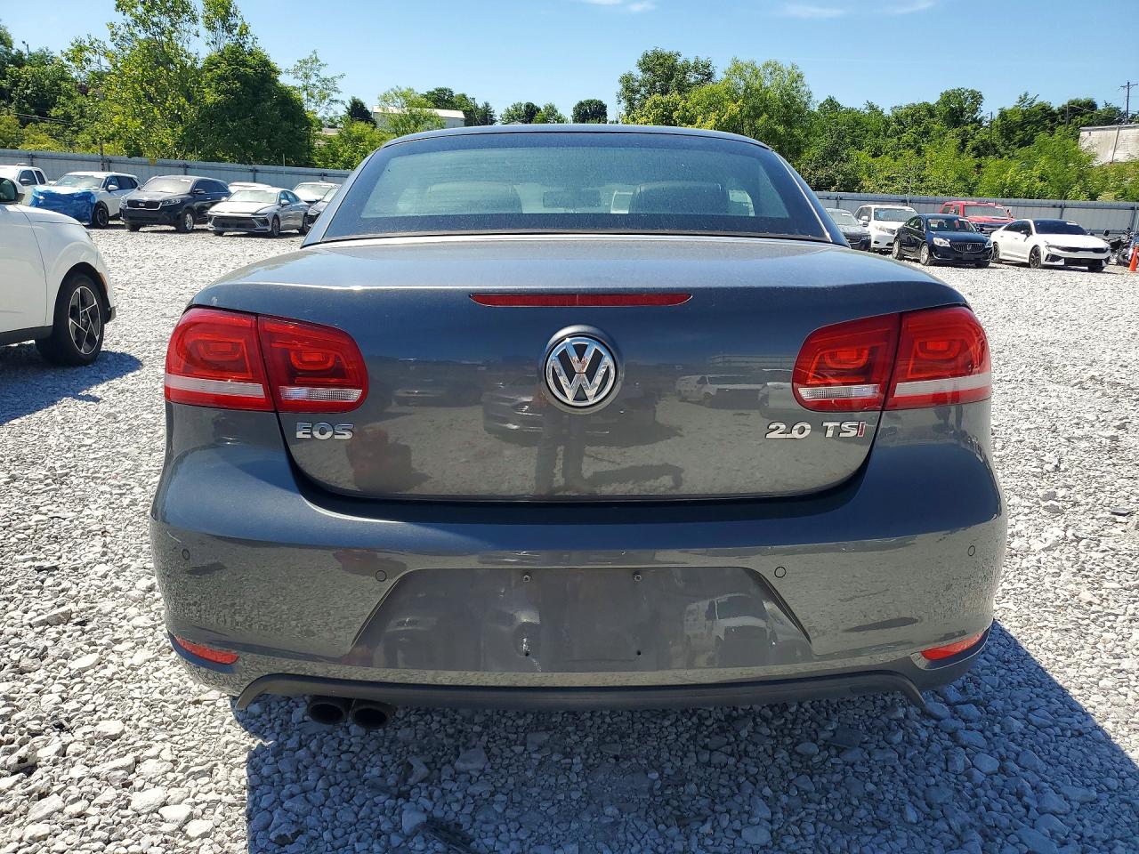 2013 Volkswagen Eos Lux Gray vin: WVWFW8AHXDV008093