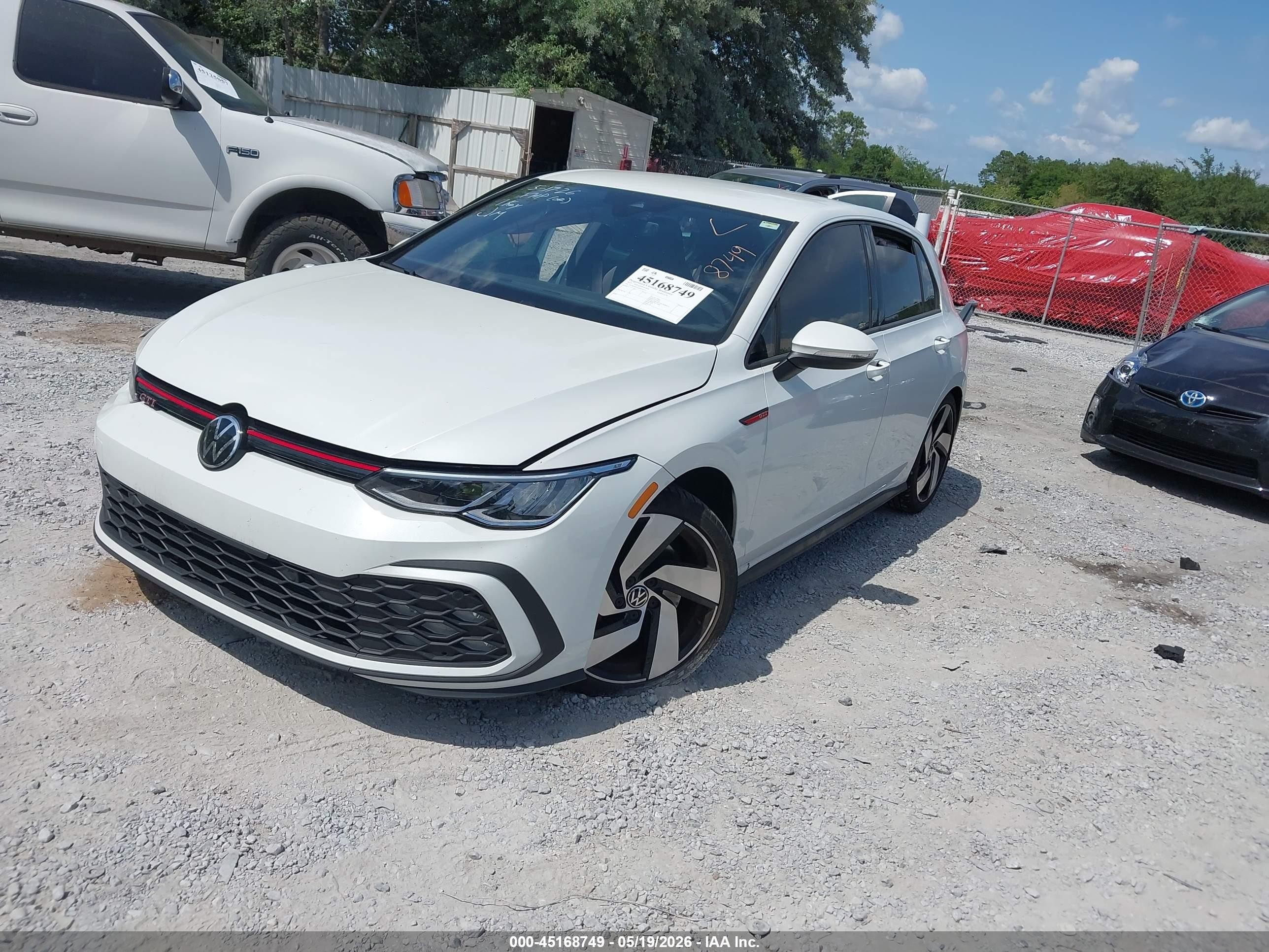 2022 Volkswagen Golf Gti 2.0t S White vin: WVWG87CD9NW162311