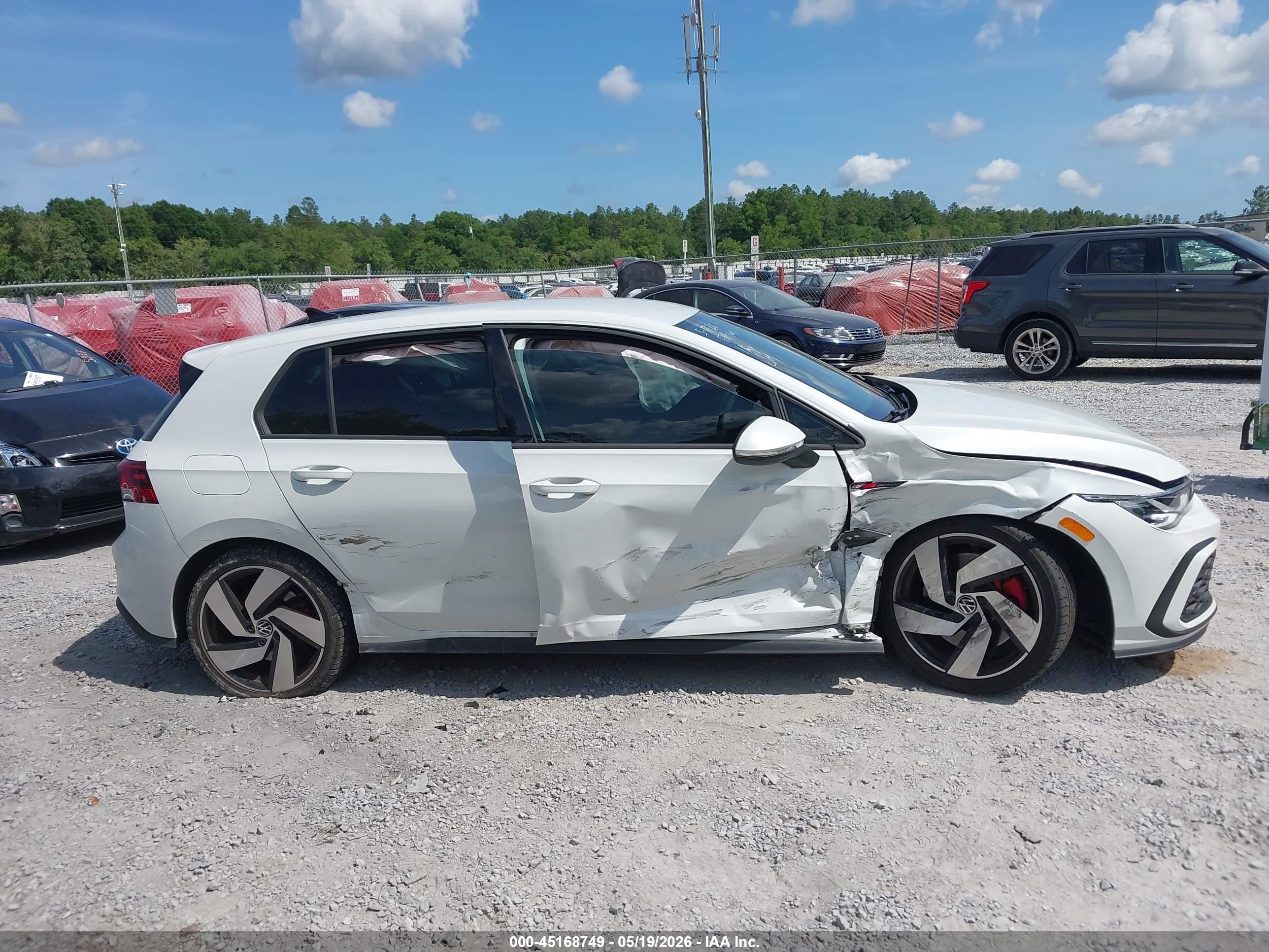 2022 Volkswagen Golf Gti 2.0t S White vin: WVWG87CD9NW162311