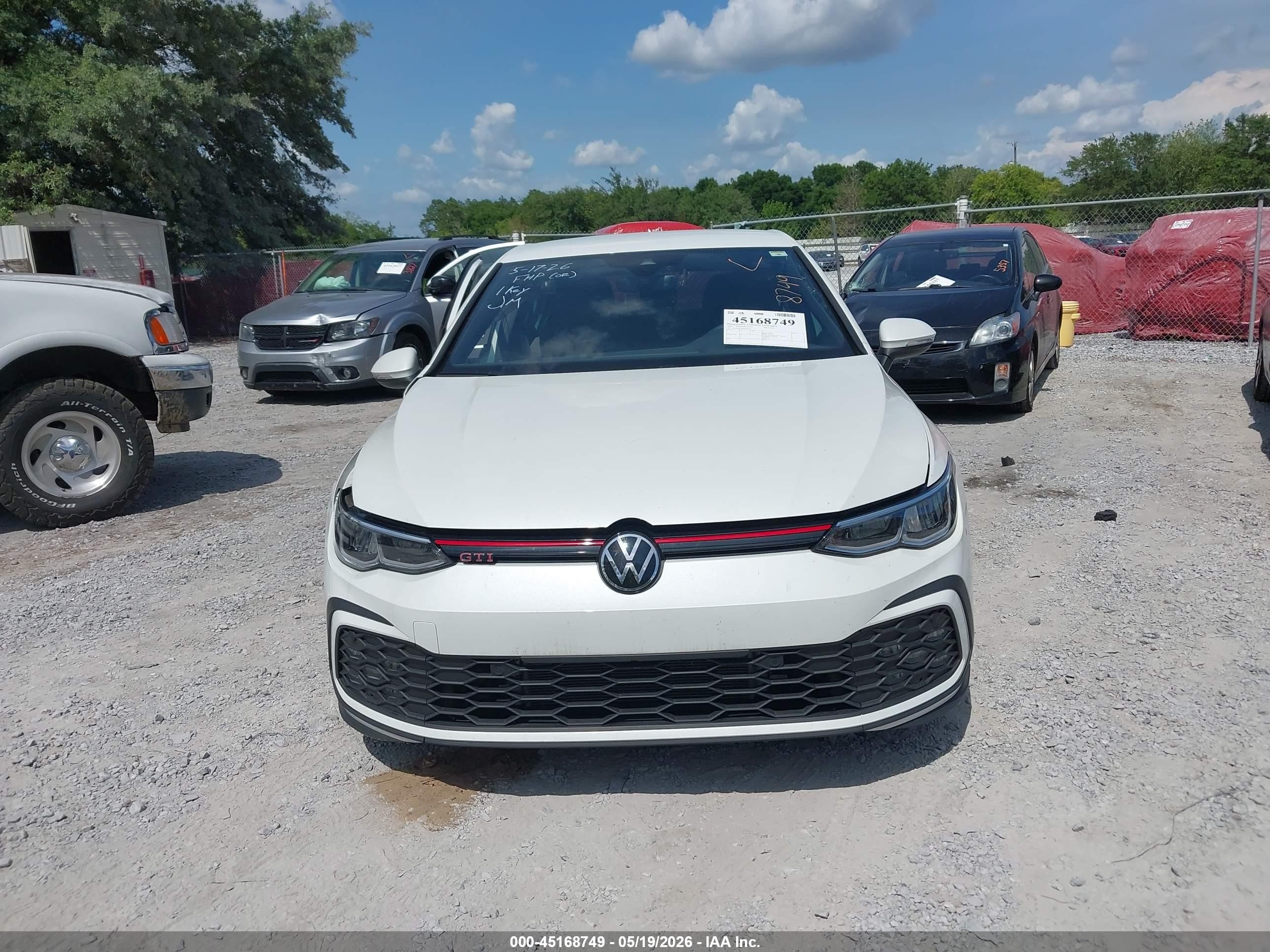 2022 Volkswagen Golf Gti 2.0t S White vin: WVWG87CD9NW162311