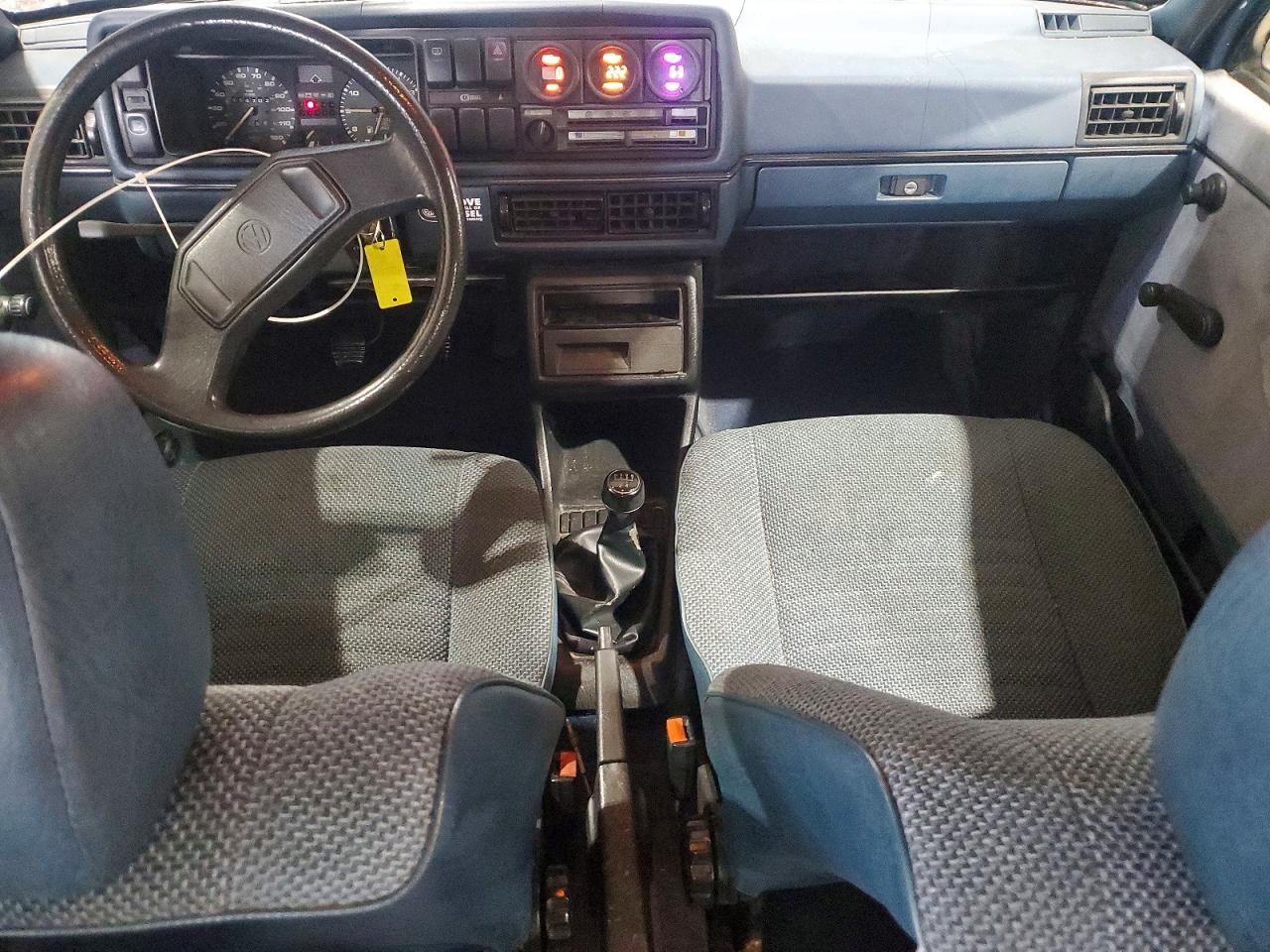 1985 Volkswagen Jetta Deluxe Синий vin: WVWGA0161FW437512