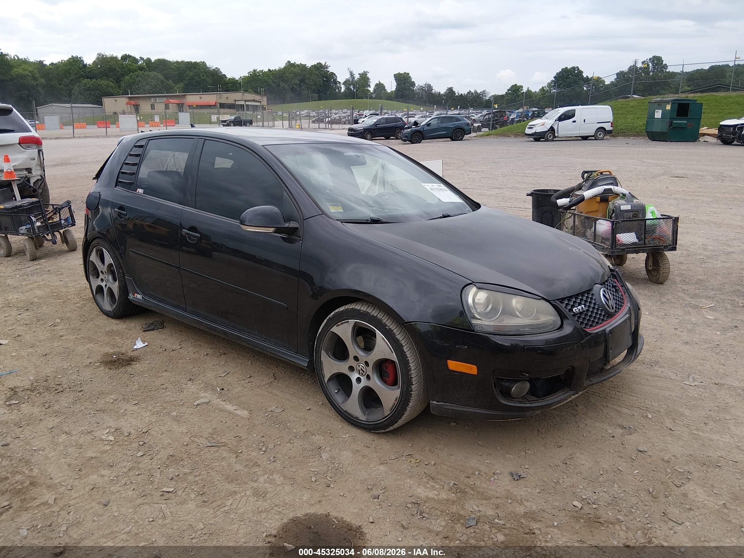 2009 Volkswagen Gti 4-door Black vin: WVWGD71K99W061269