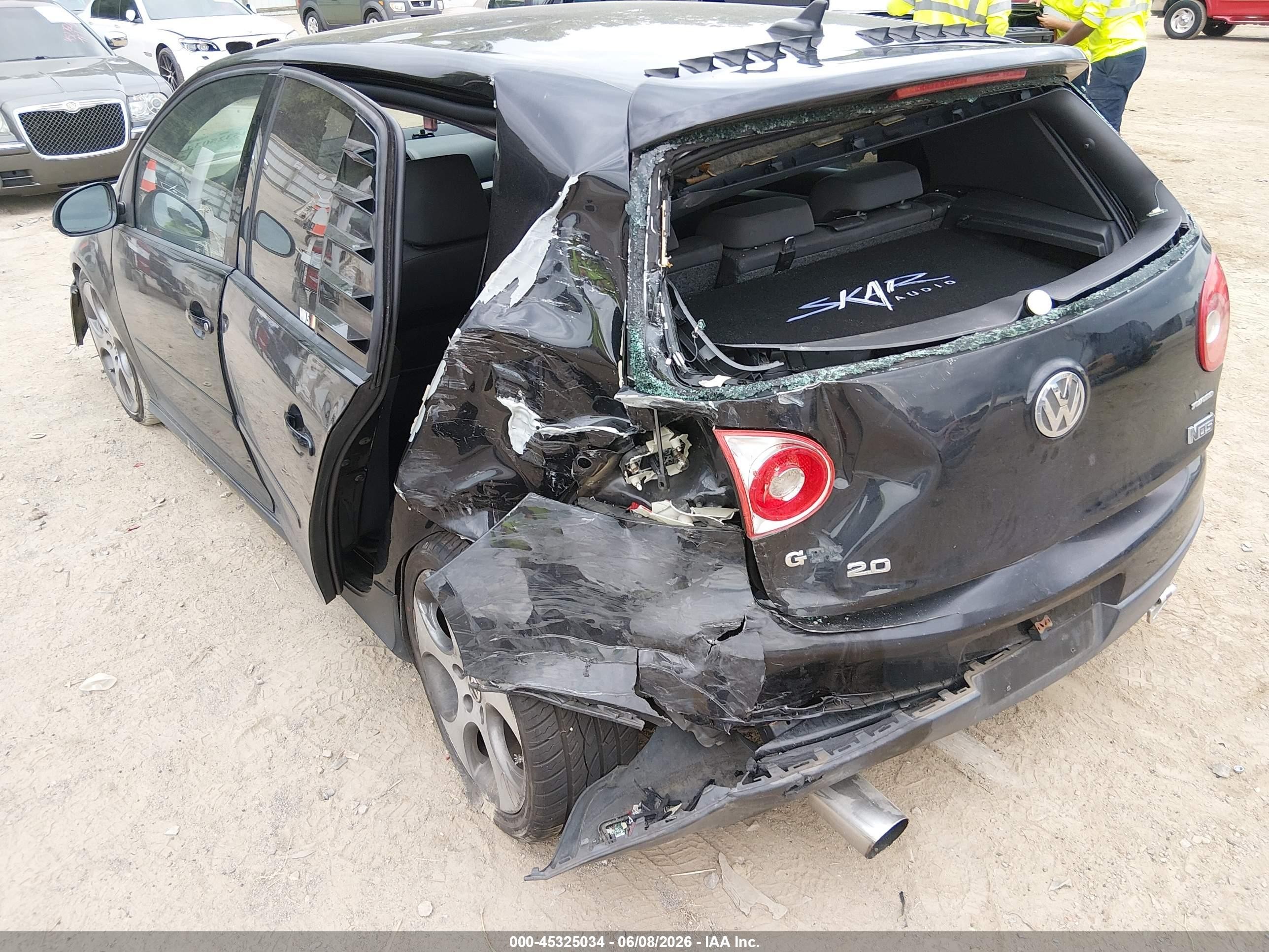 2009 Volkswagen Gti 4-door Black vin: WVWGD71K99W061269