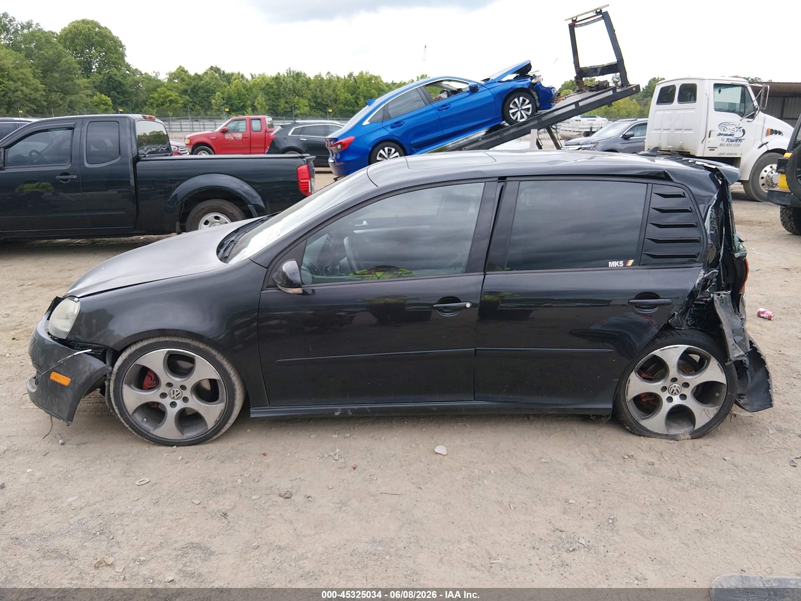 2009 Volkswagen Gti 4-door Black vin: WVWGD71K99W061269