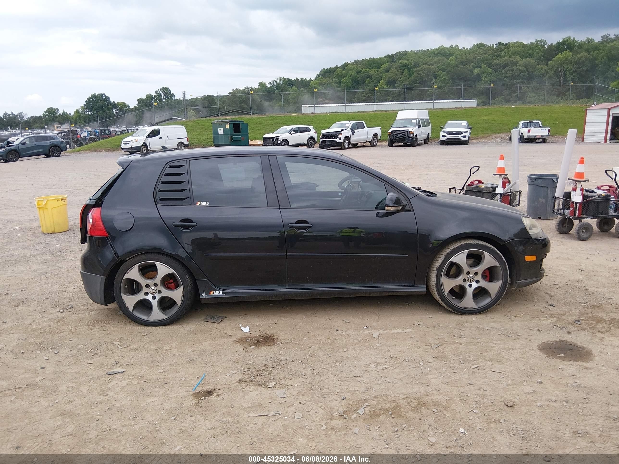 2009 Volkswagen Gti 4-door Black vin: WVWGD71K99W061269
