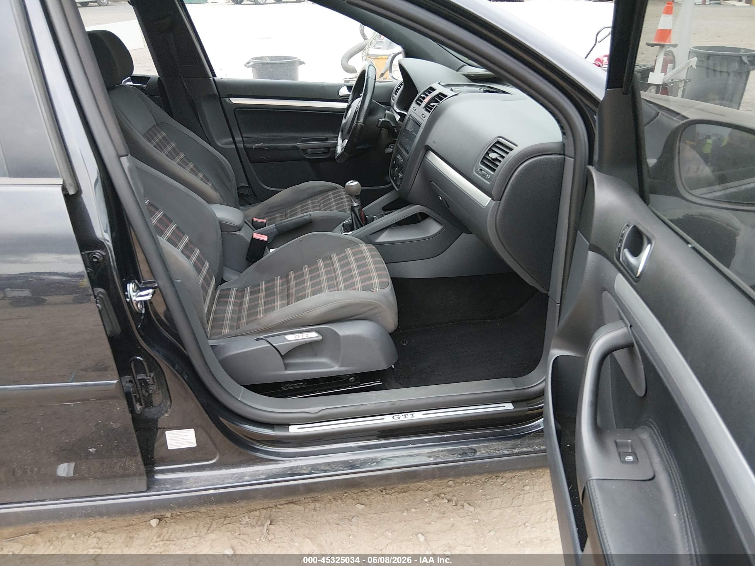 2009 Volkswagen Gti 4-door Black vin: WVWGD71K99W061269