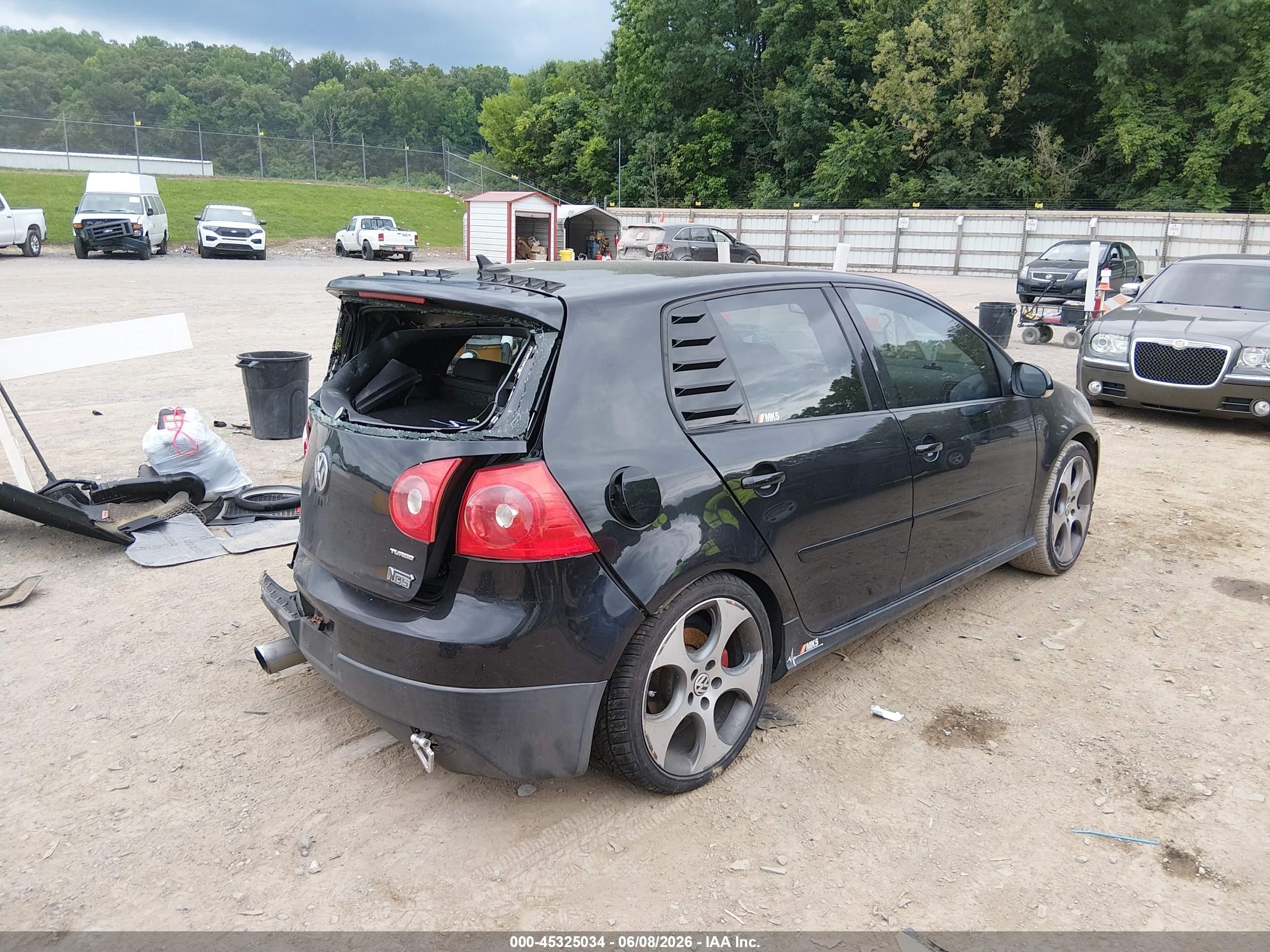 2009 Volkswagen Gti 4-door Black vin: WVWGD71K99W061269