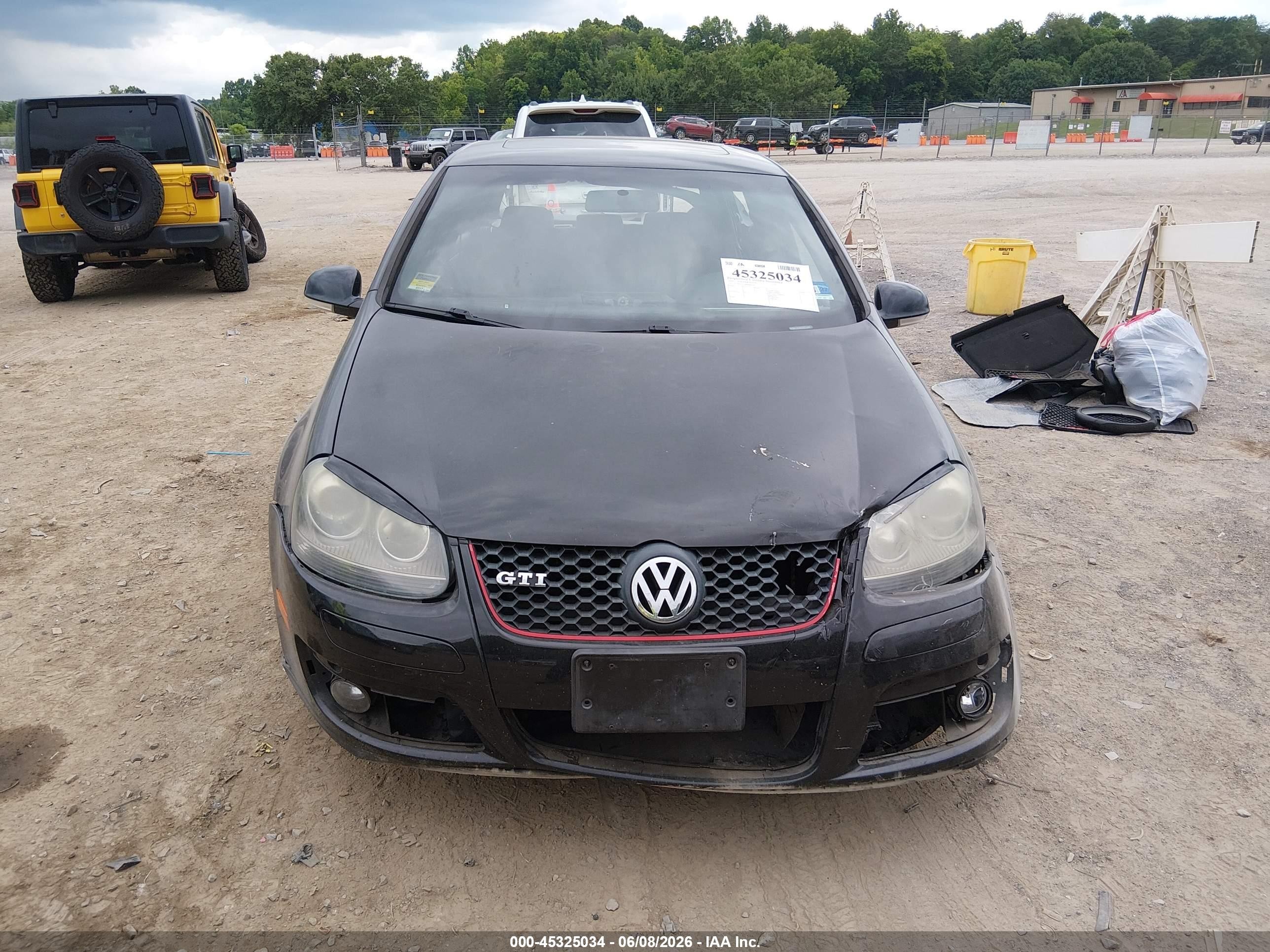 2009 Volkswagen Gti 4-door Black vin: WVWGD71K99W061269
