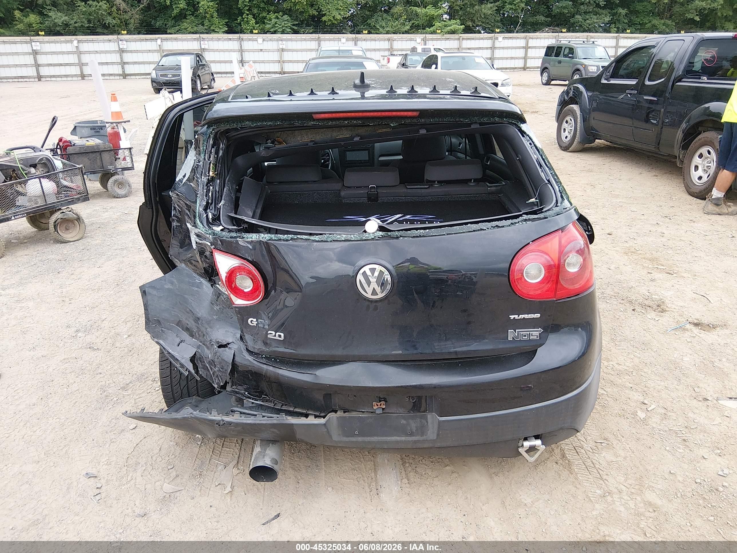 2009 Volkswagen Gti 4-door Black vin: WVWGD71K99W061269