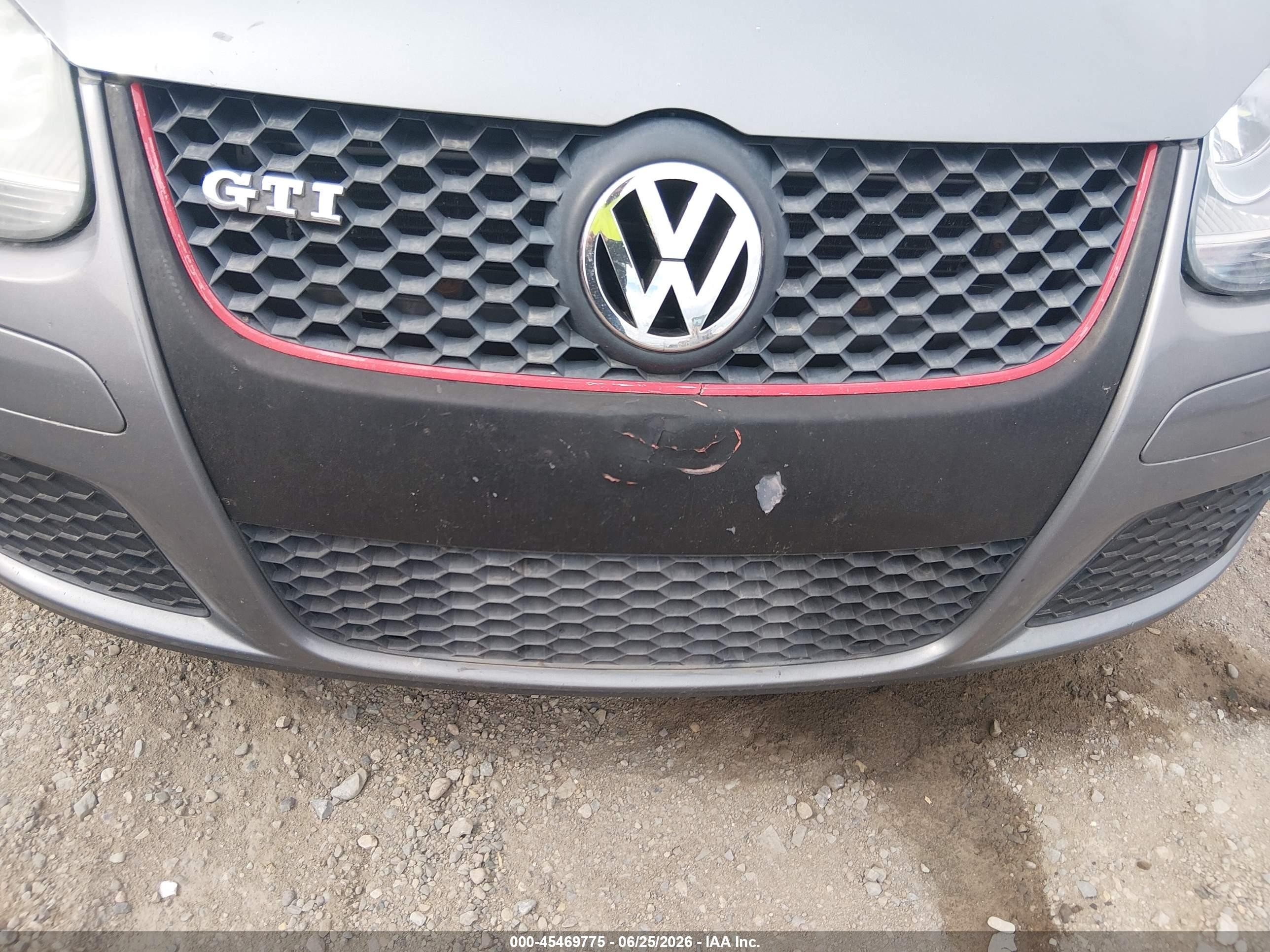 2009 Volkswagen Gti 4-door Gray vin: WVWGD71K99W127092