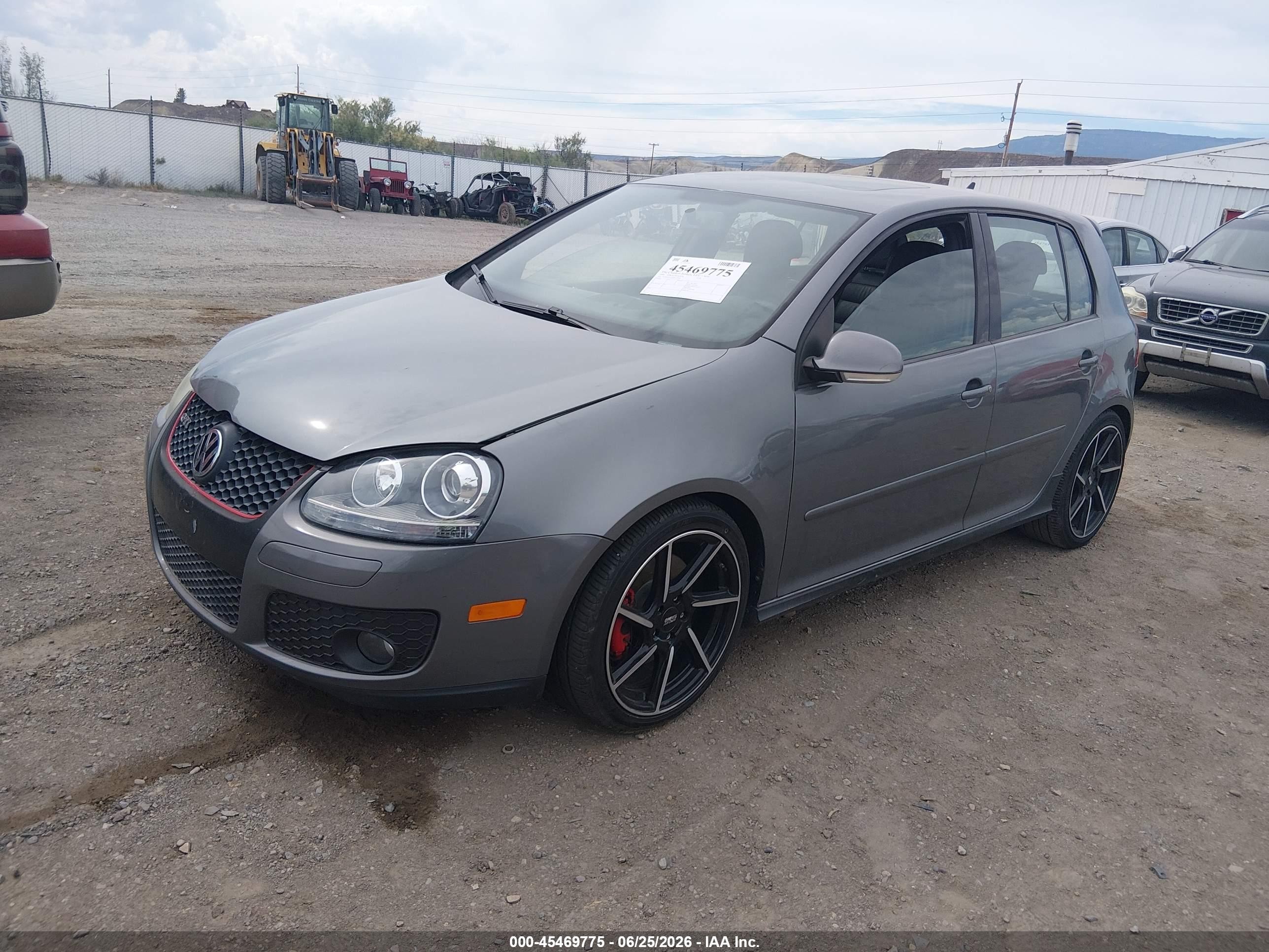 2009 Volkswagen Gti 4-door Gray vin: WVWGD71K99W127092