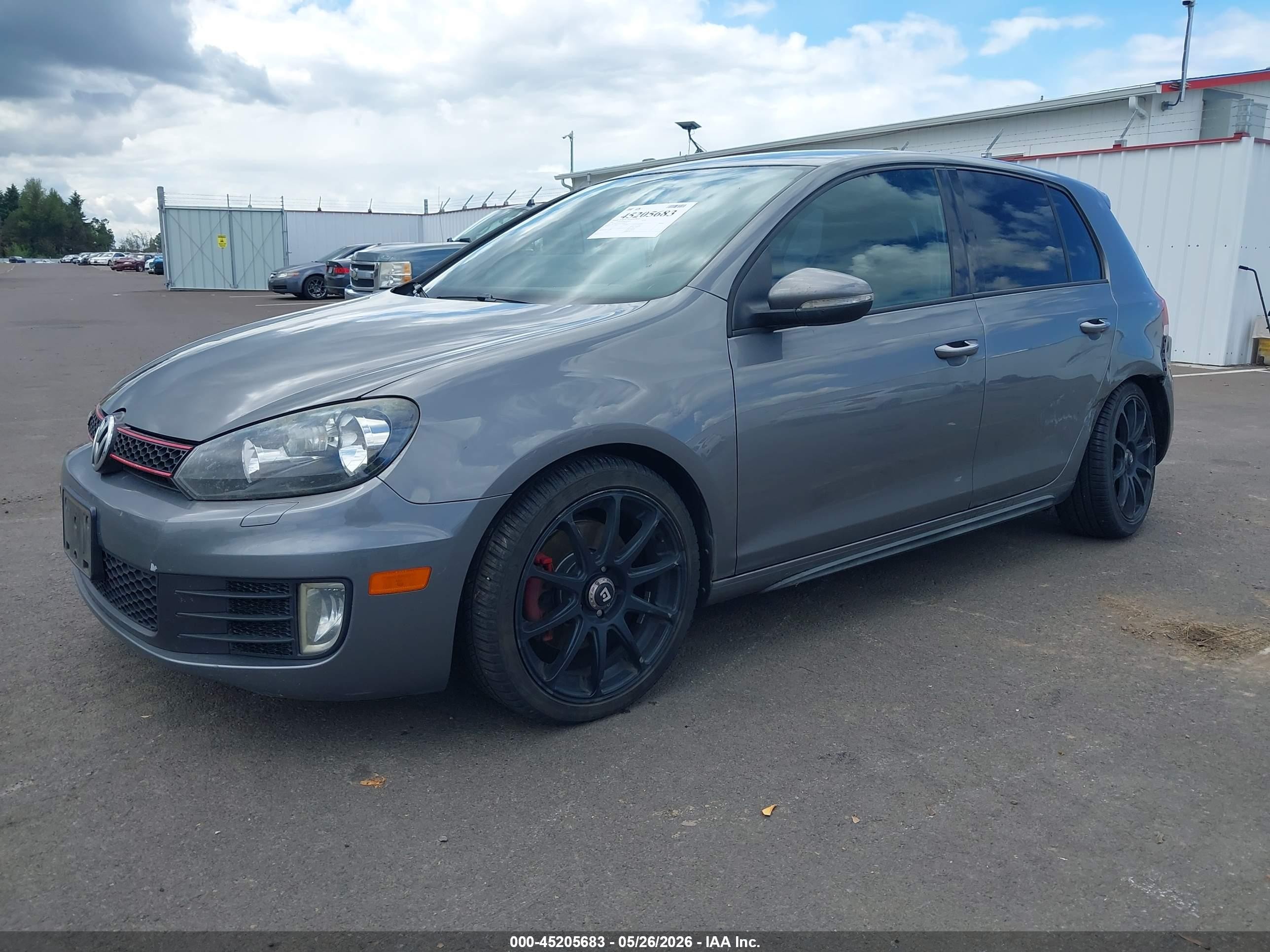 2012 Volkswagen Gti 4-door Gray vin: WVWGD7AJ0CW006935