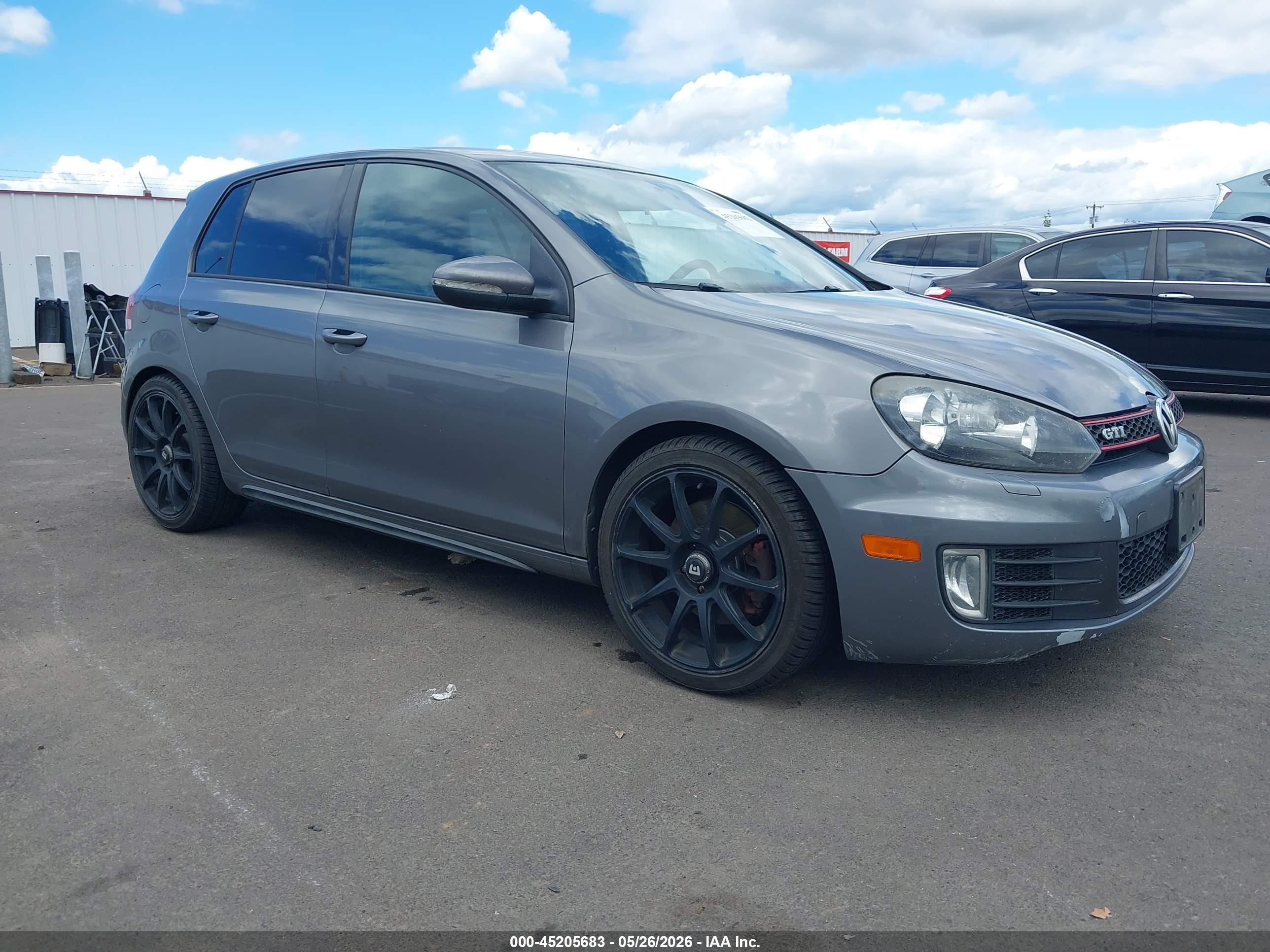 2012 Volkswagen Gti 4-door Gray vin: WVWGD7AJ0CW006935