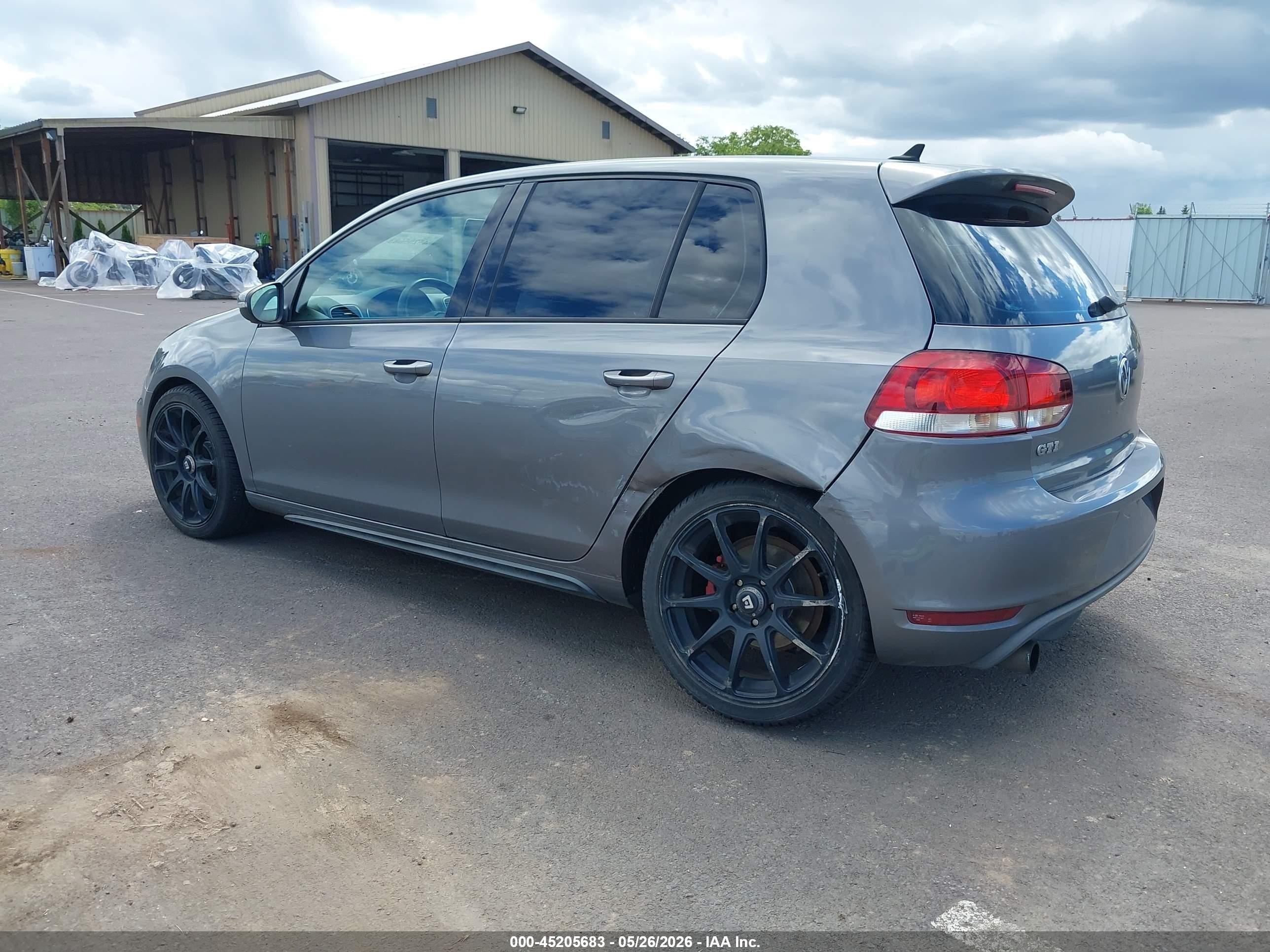 2012 Volkswagen Gti 4-door Gray vin: WVWGD7AJ0CW006935