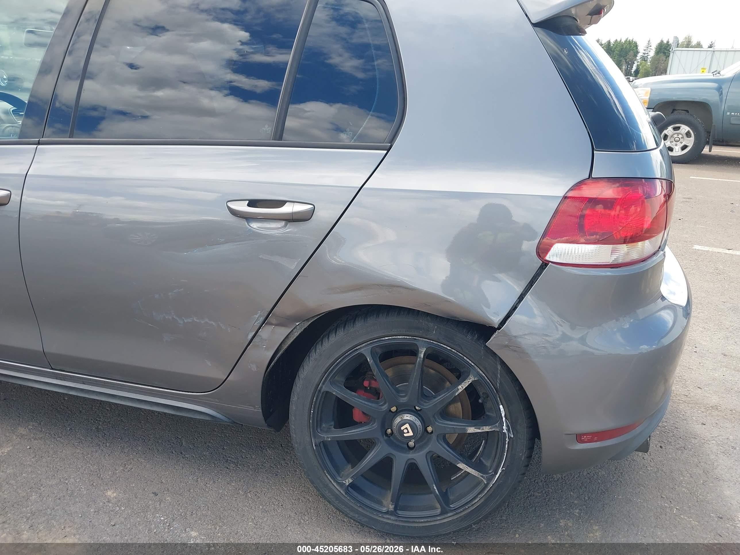 2012 Volkswagen Gti 4-door Gray vin: WVWGD7AJ0CW006935