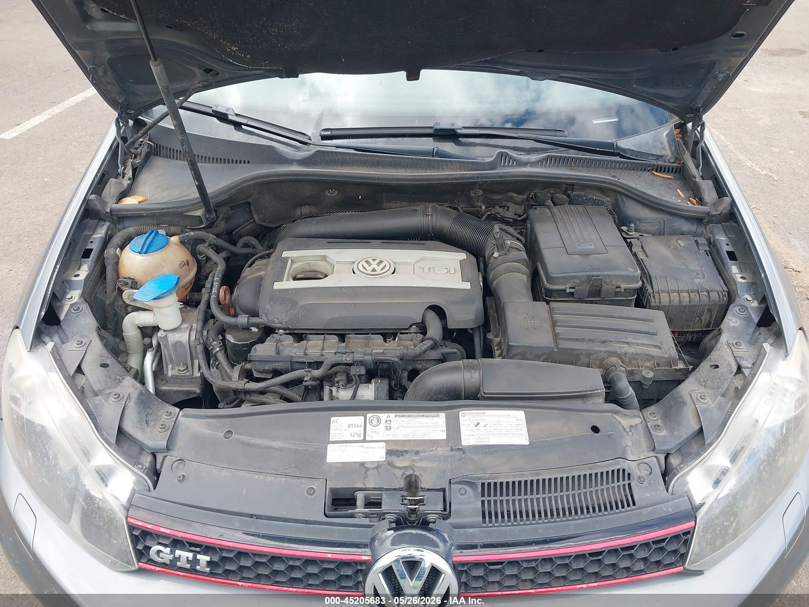 2012 Volkswagen Gti 4-door Gray vin: WVWGD7AJ0CW006935