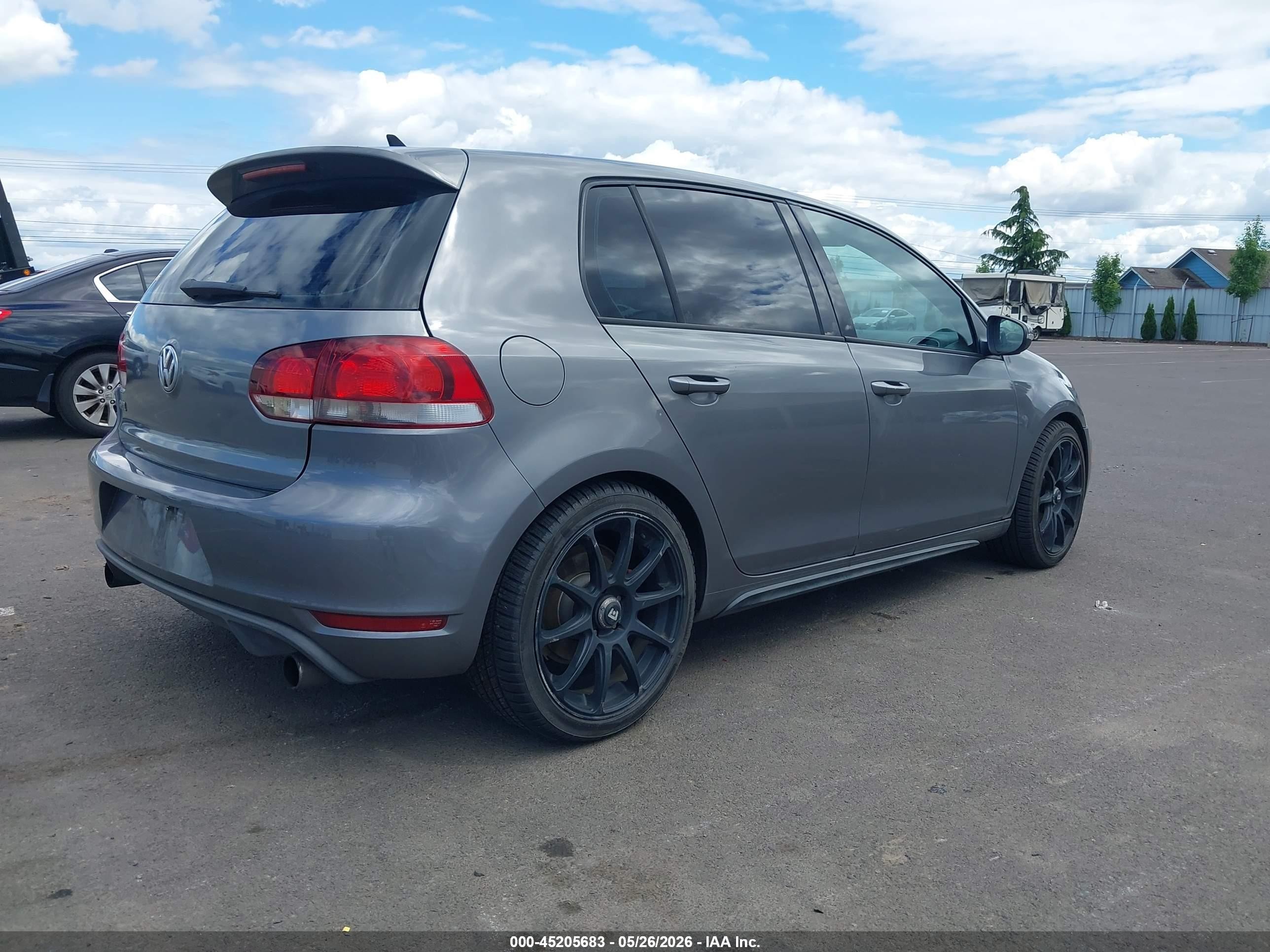 2012 Volkswagen Gti 4-door Gray vin: WVWGD7AJ0CW006935
