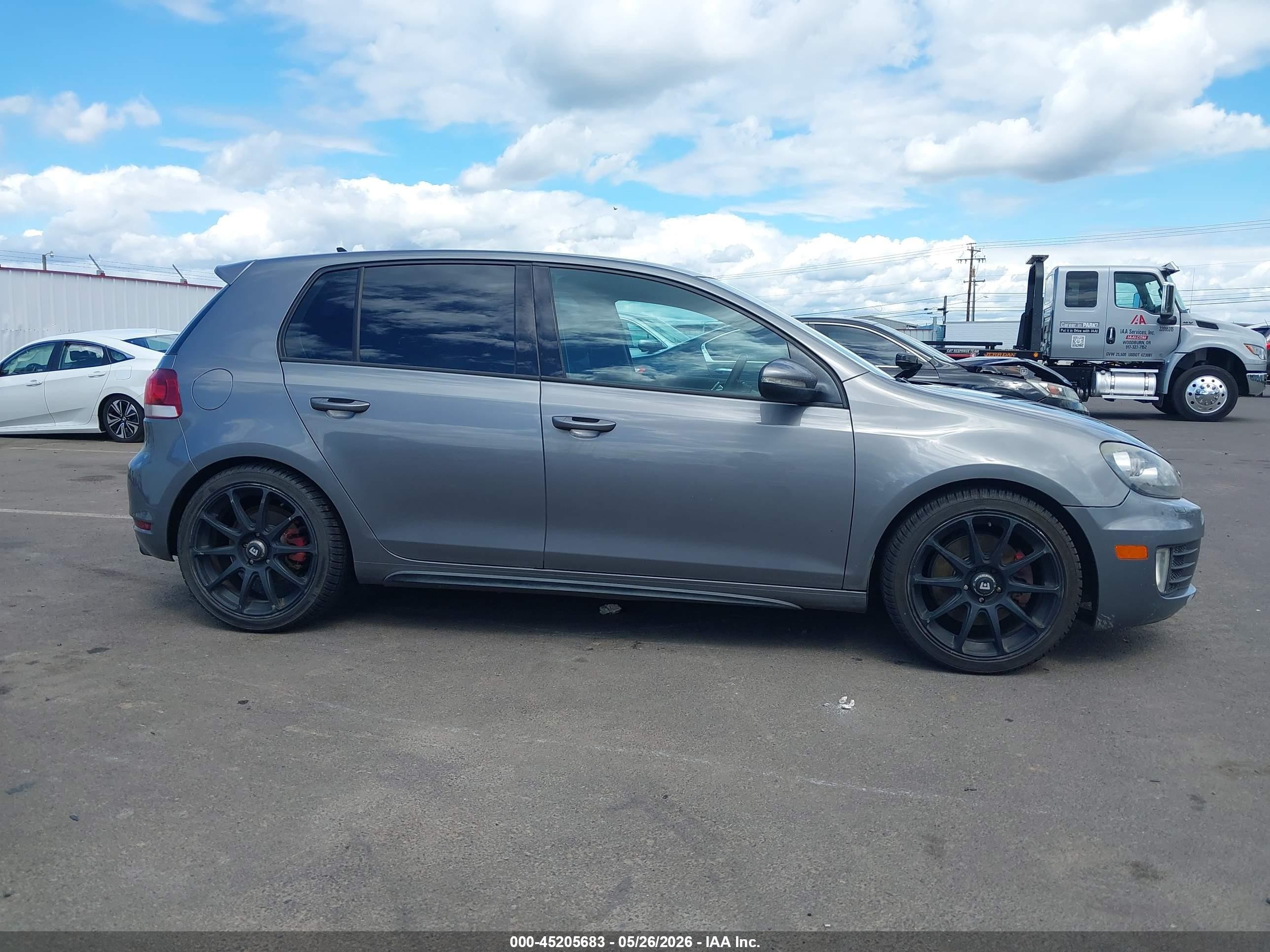 2012 Volkswagen Gti 4-door Gray vin: WVWGD7AJ0CW006935