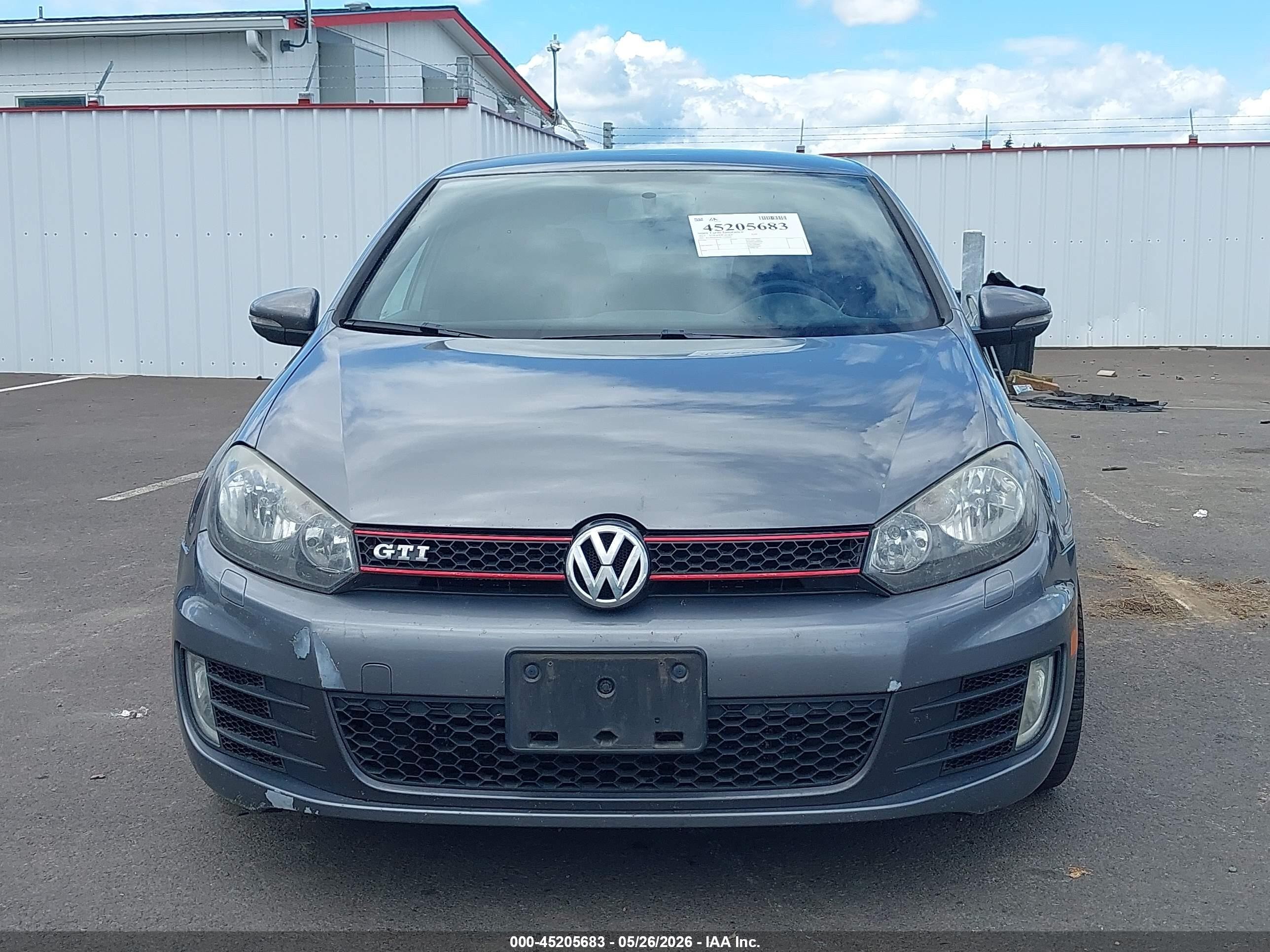 2012 Volkswagen Gti 4-door Gray vin: WVWGD7AJ0CW006935