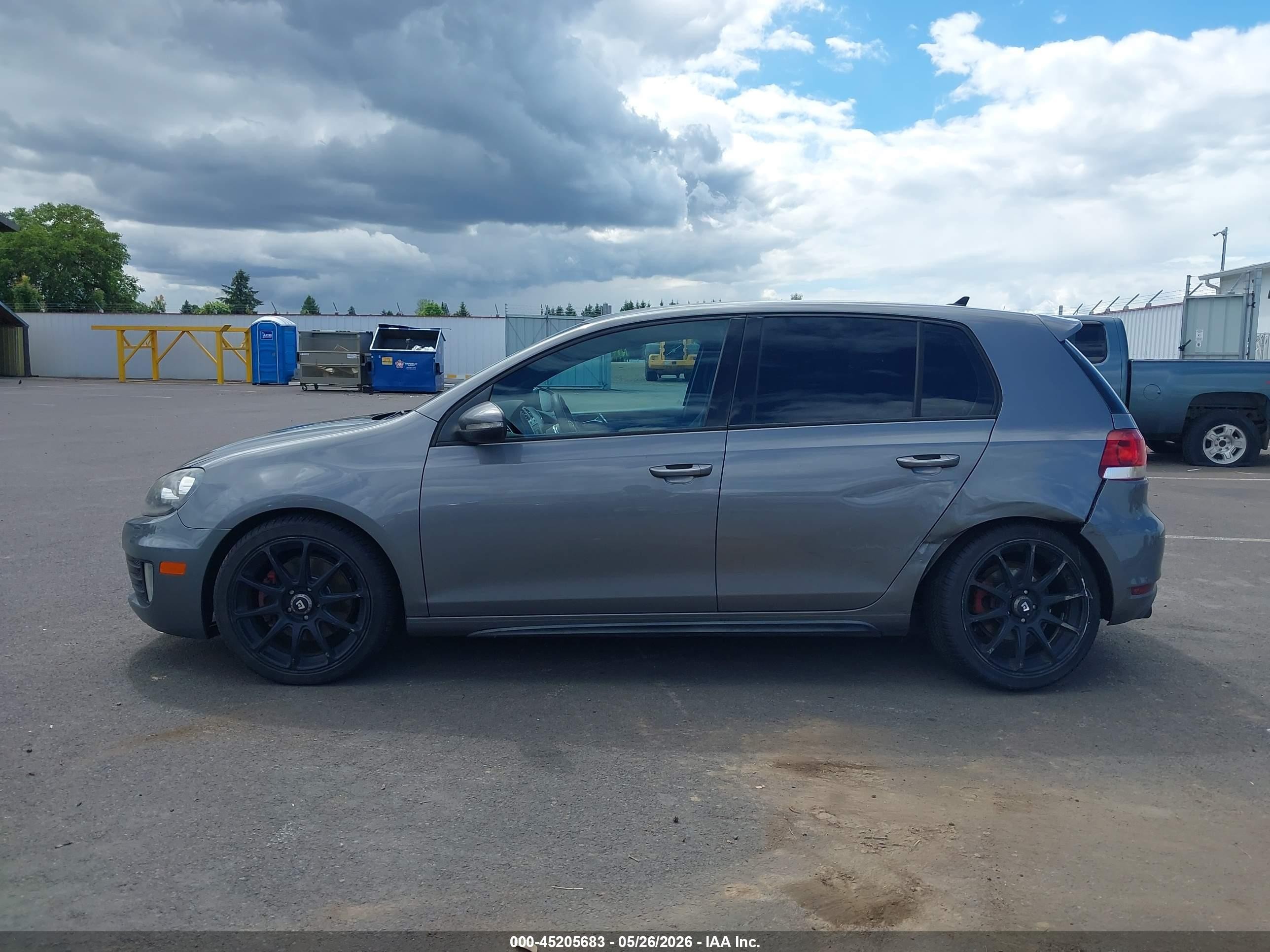 2012 Volkswagen Gti 4-door Gray vin: WVWGD7AJ0CW006935