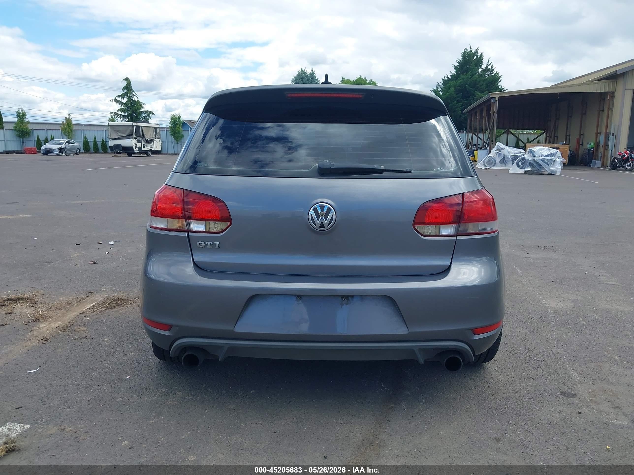 2012 Volkswagen Gti 4-door Gray vin: WVWGD7AJ0CW006935