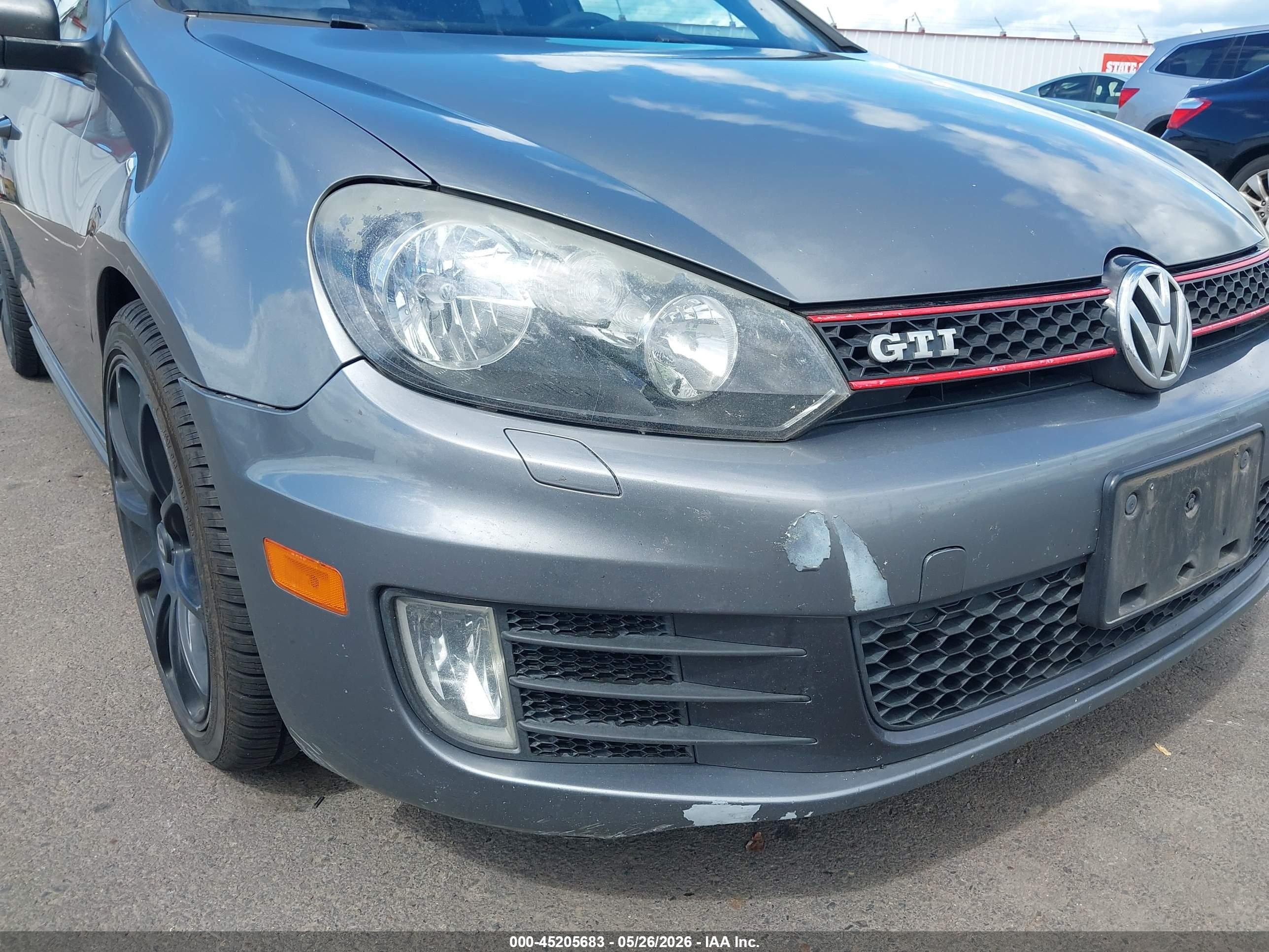 2012 Volkswagen Gti 4-door Gray vin: WVWGD7AJ0CW006935