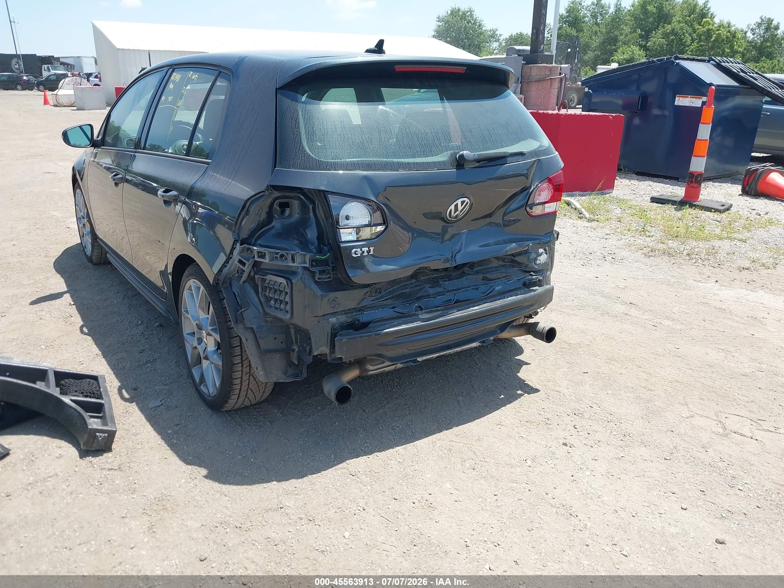 2014 Volkswagen Gti Wolfsburg Edition Gray vin: WVWGD7AJ1EW000130