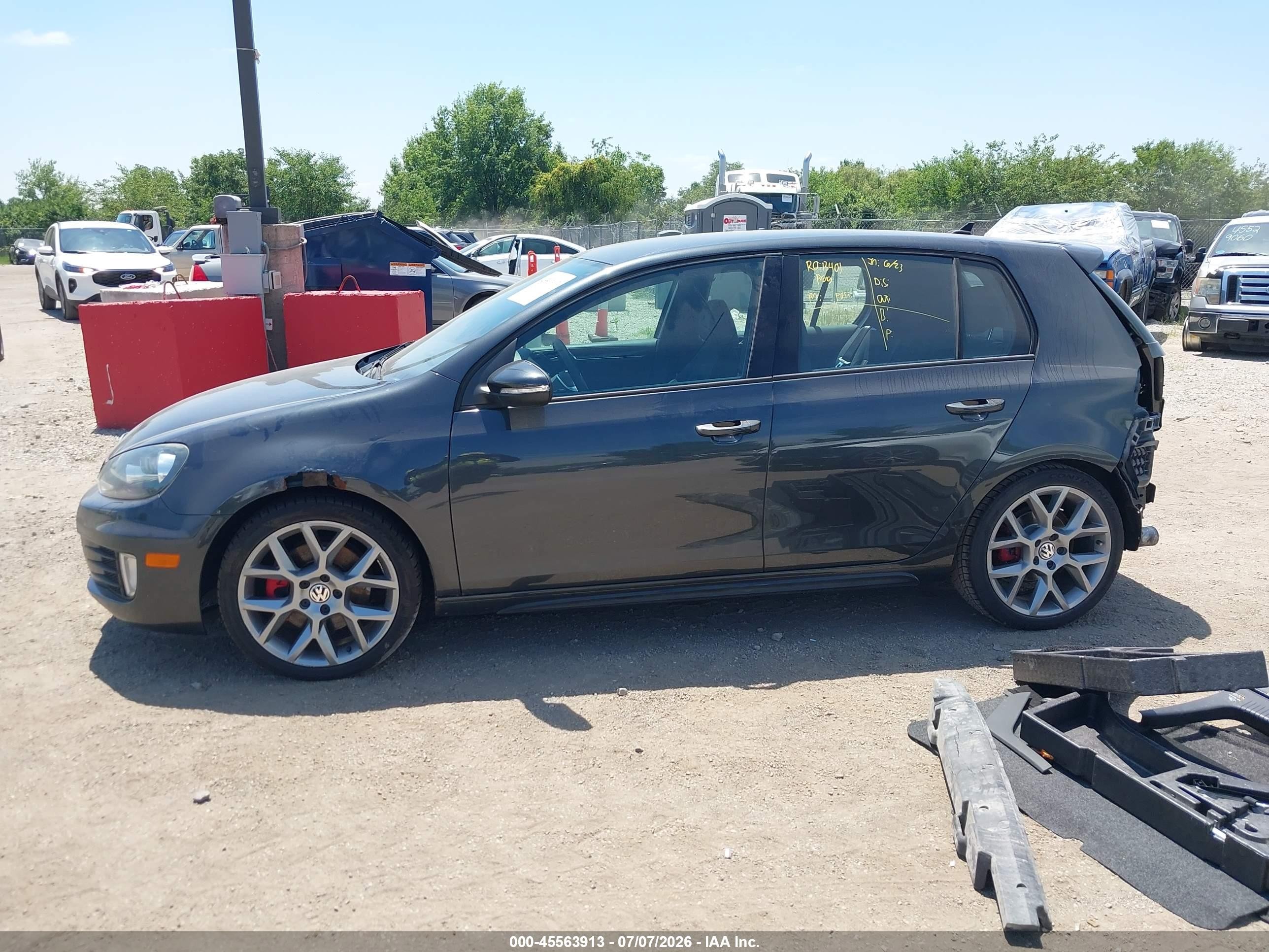 2014 Volkswagen Gti Wolfsburg Edition Gray vin: WVWGD7AJ1EW000130
