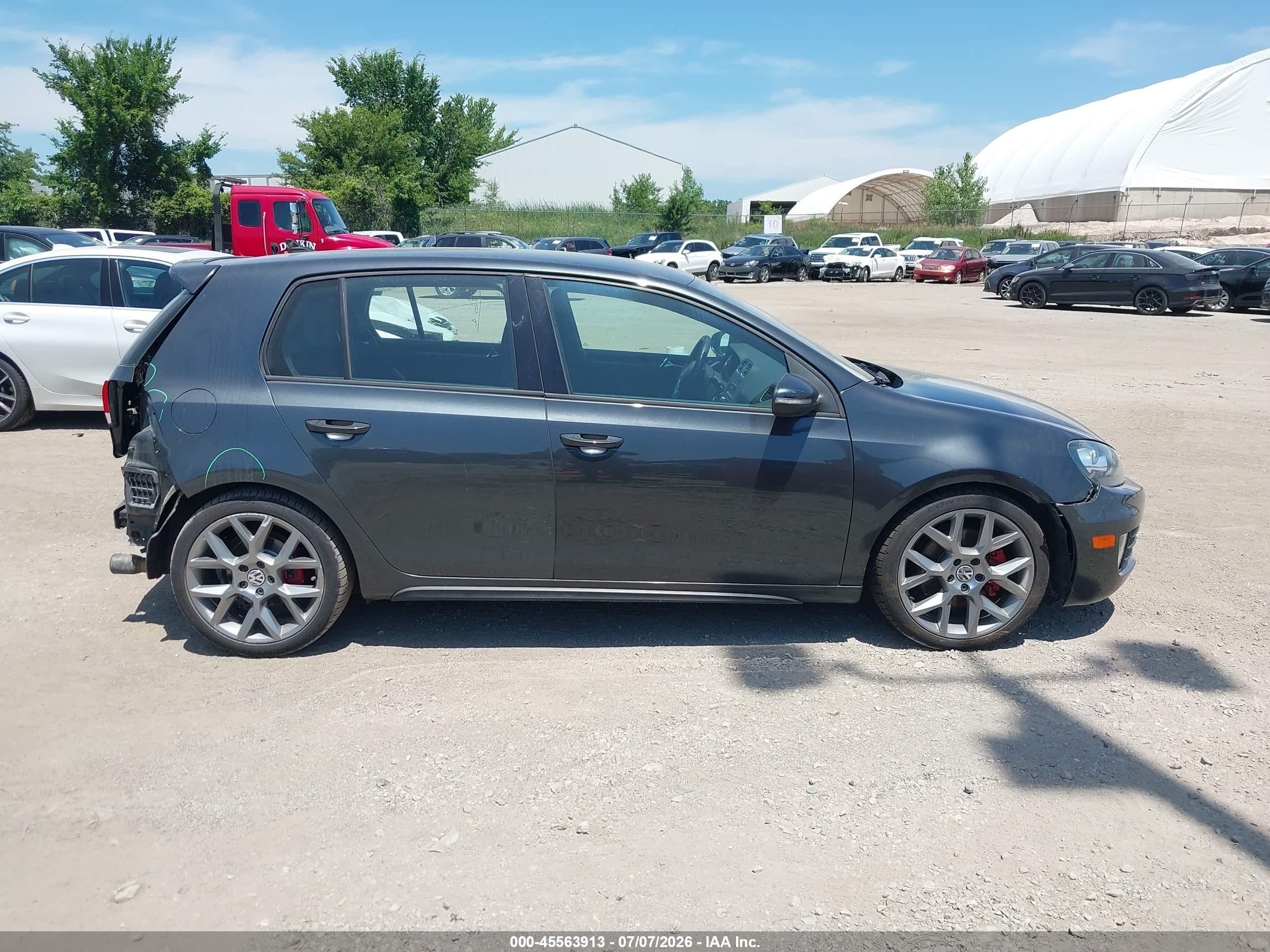2014 Volkswagen Gti Wolfsburg Edition Gray vin: WVWGD7AJ1EW000130