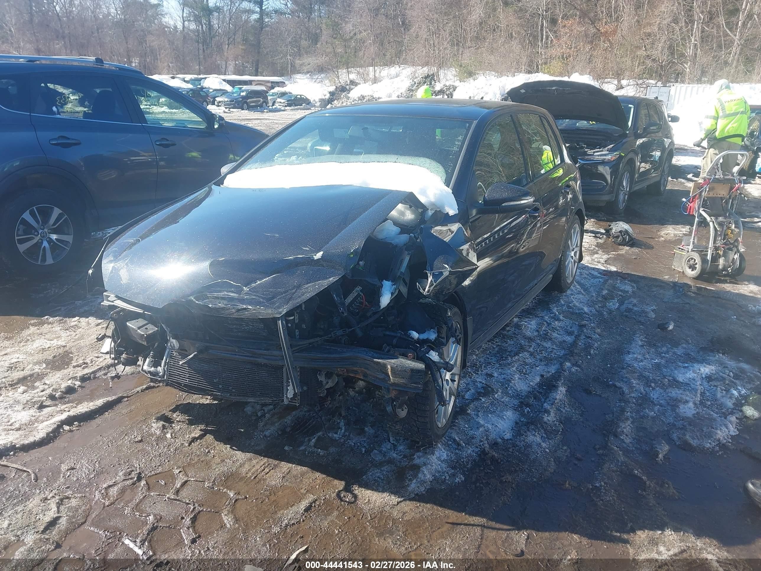 2014 Volkswagen Gti Wolfsburg Edition Black vin: WVWGD7AJ1EW010544