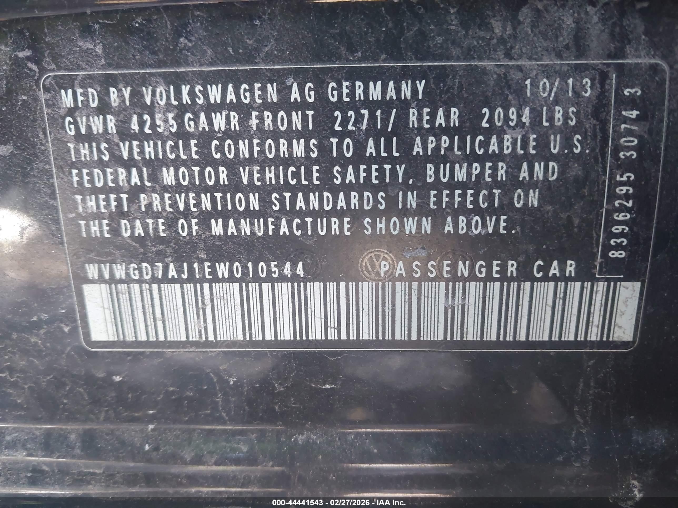 2014 Volkswagen Gti Wolfsburg Edition Black vin: WVWGD7AJ1EW010544