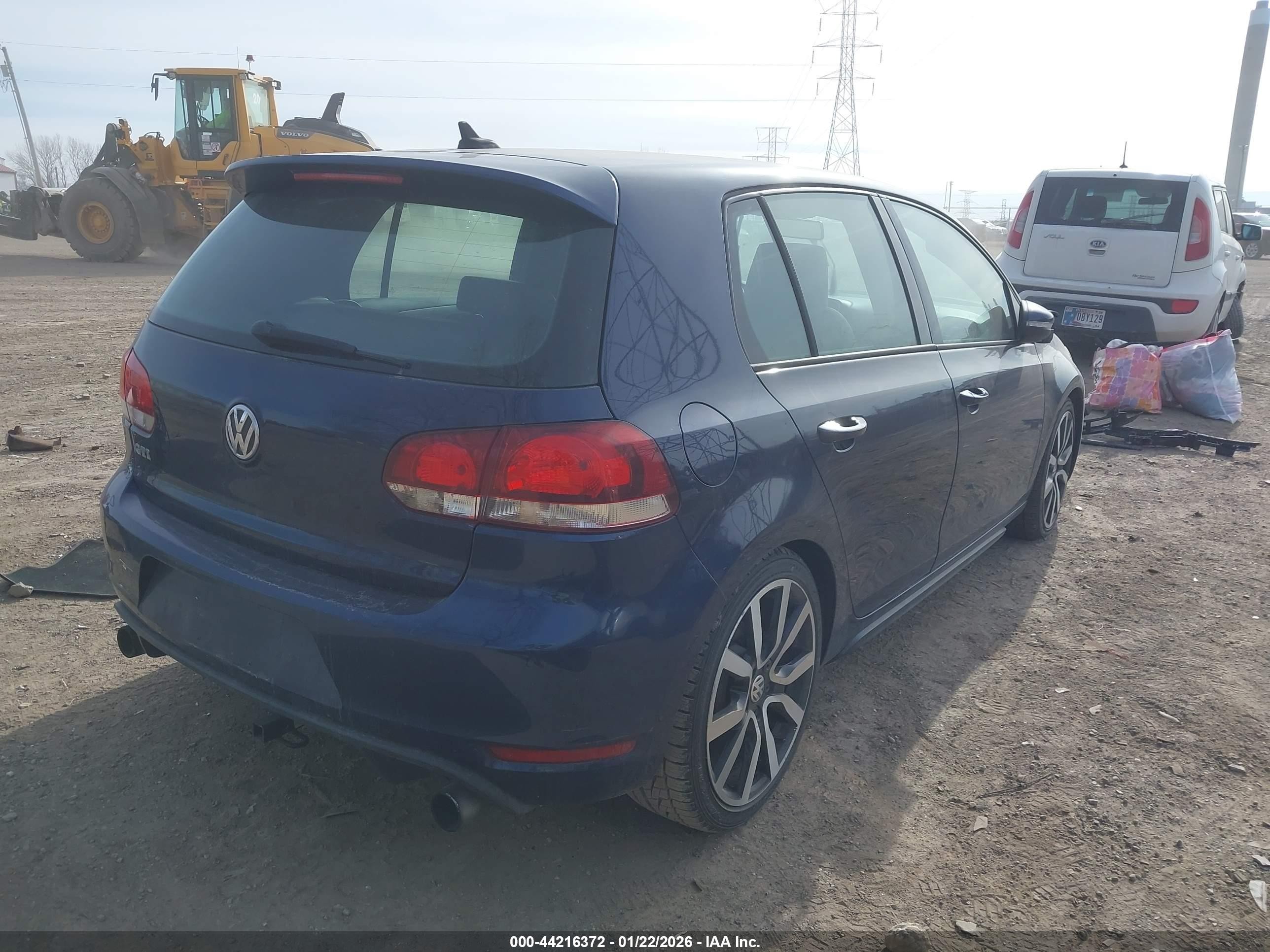 2013 Volkswagen Gti 4-door Autobahn Blue vin: WVWGD7AJ2DW092802