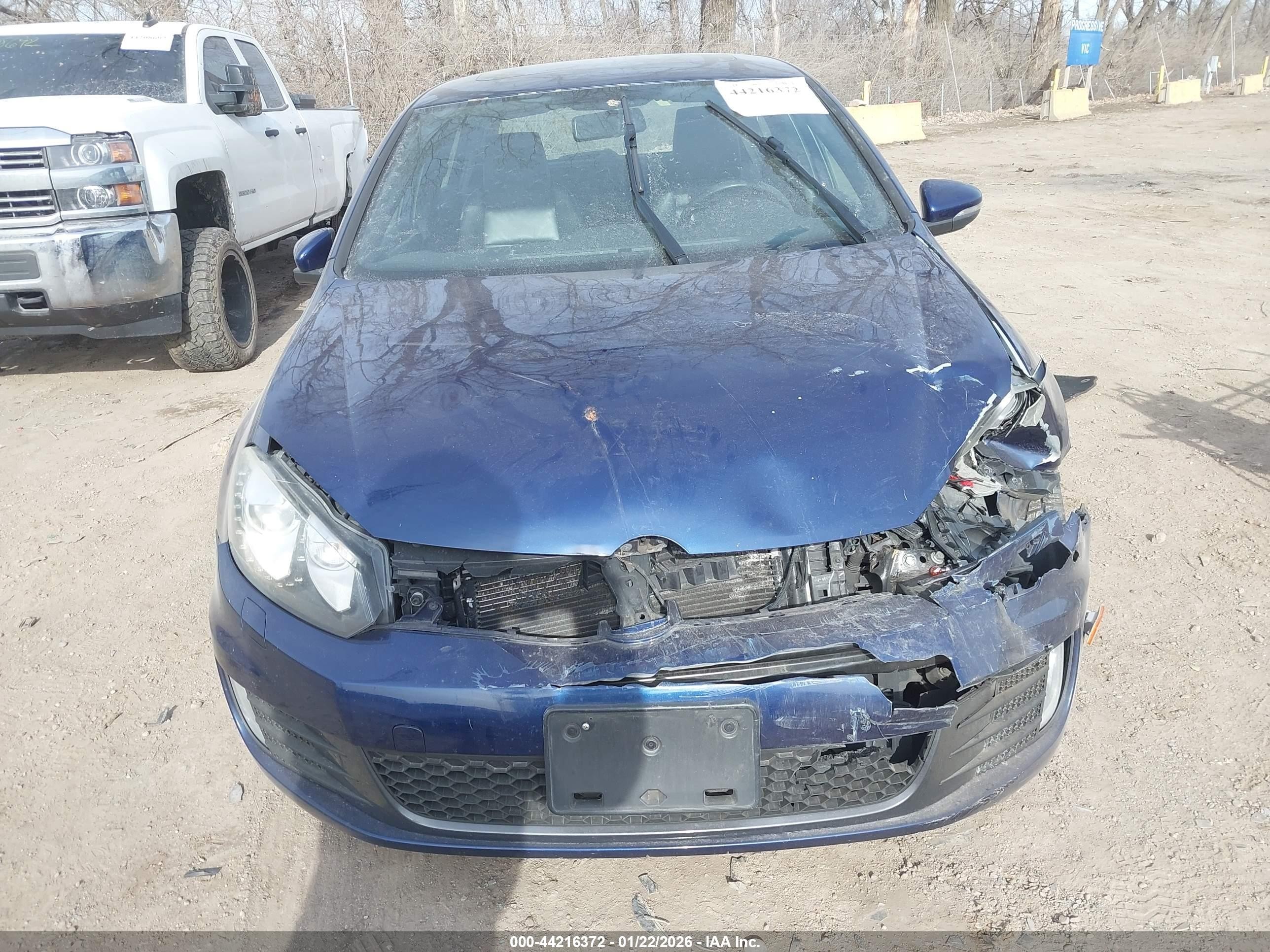 2013 Volkswagen Gti 4-door Autobahn Blue vin: WVWGD7AJ2DW092802