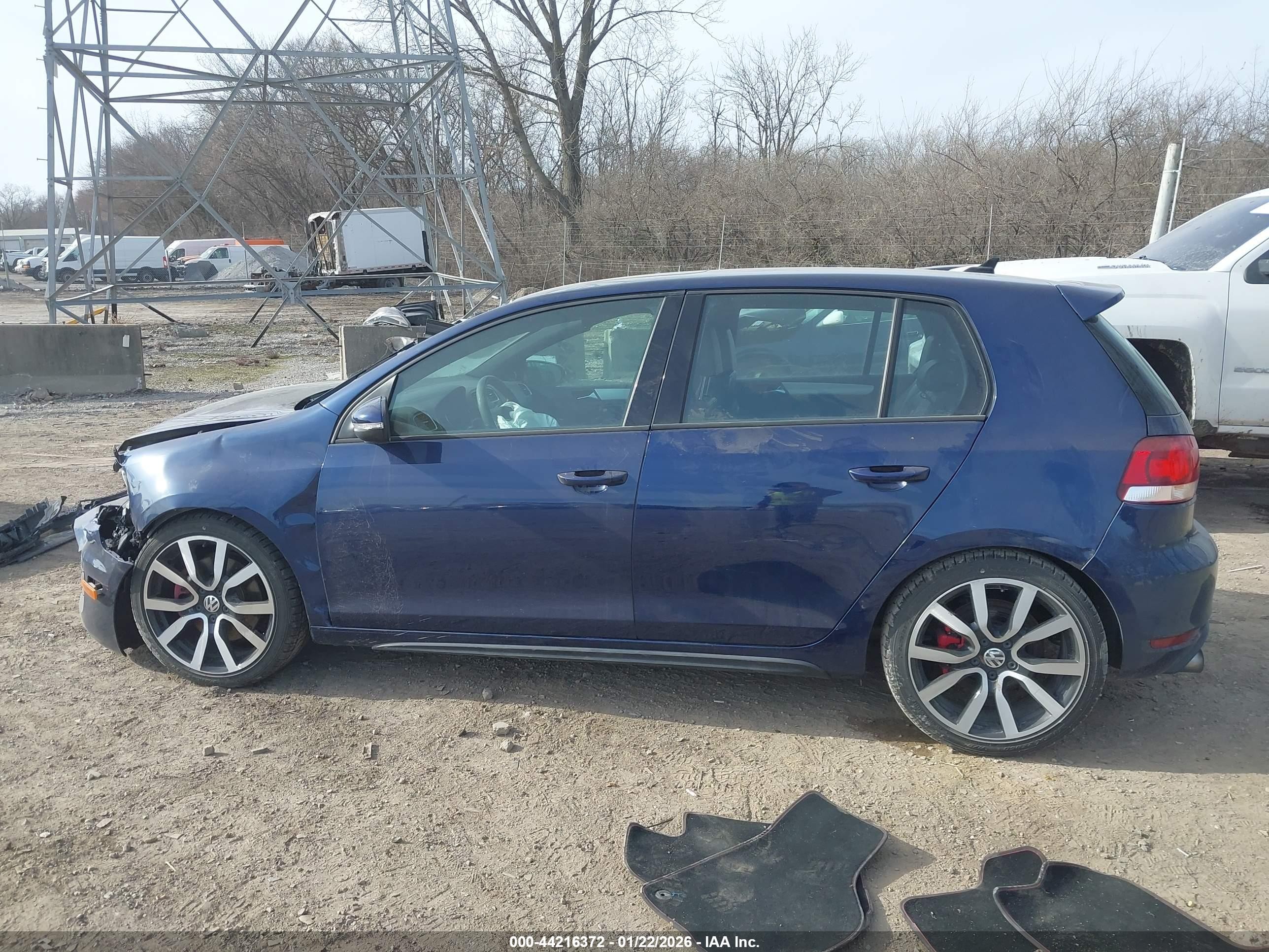 2013 Volkswagen Gti 4-door Autobahn Blue vin: WVWGD7AJ2DW092802