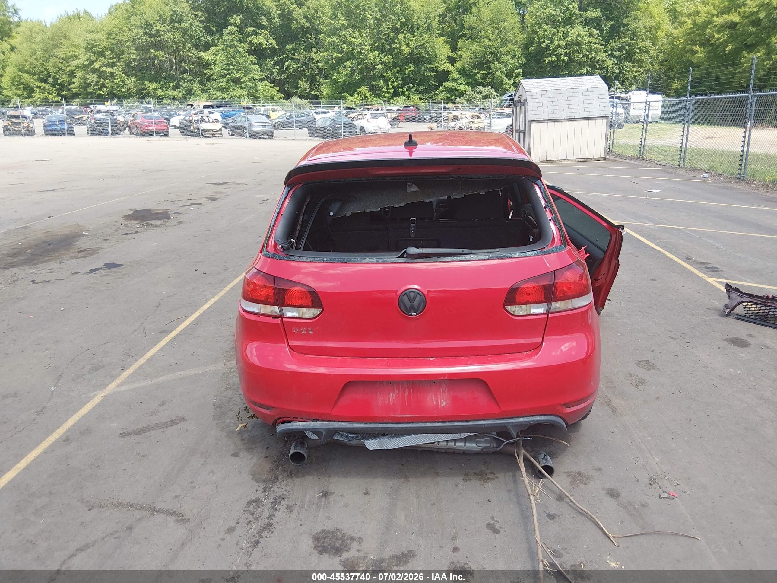 2011 Volkswagen Gti 4-door Красный vin: WVWGD7AJ3BW198317