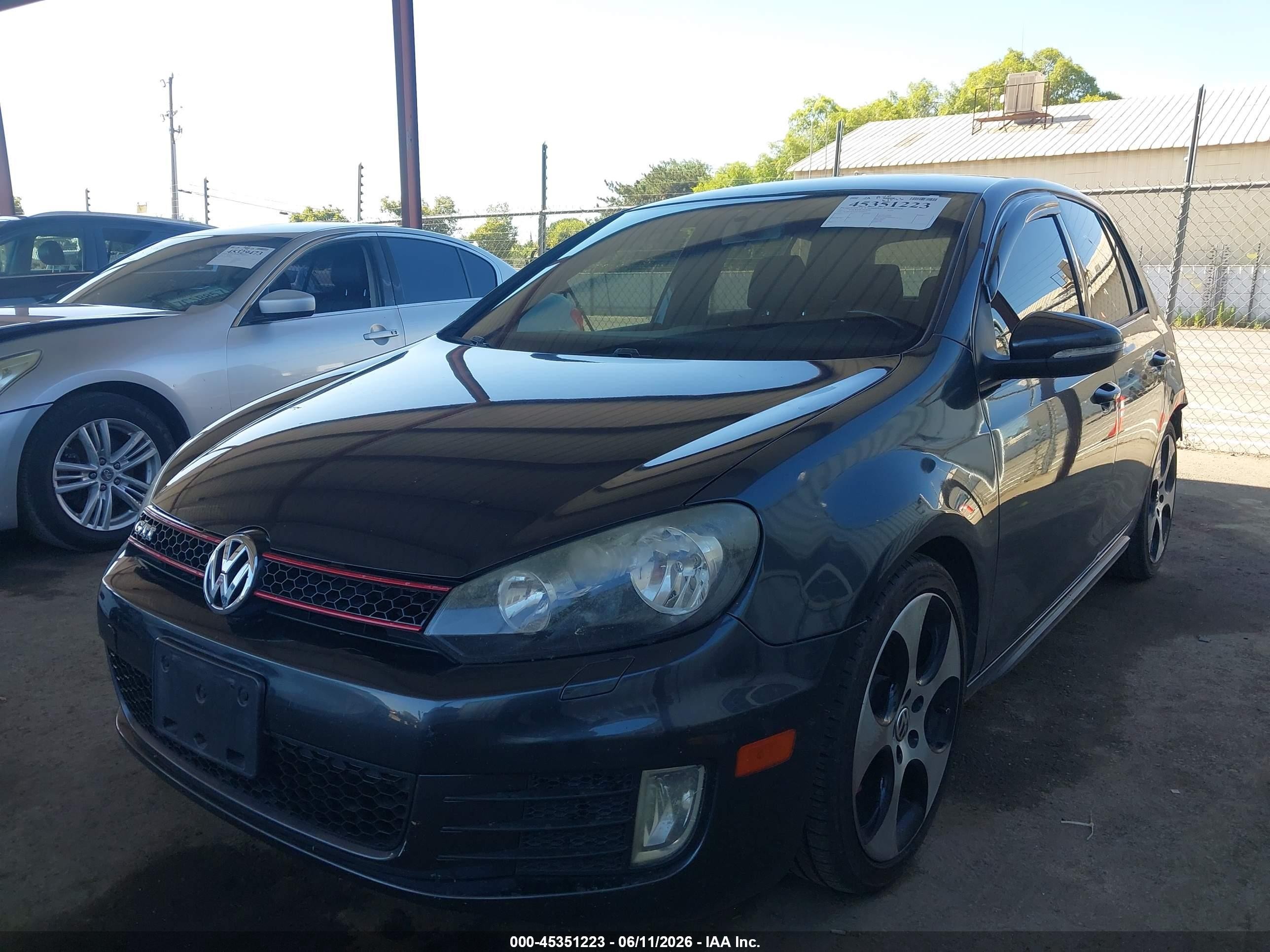 2012 Volkswagen Gti 4-door Gray vin: WVWGD7AJ3CW046054