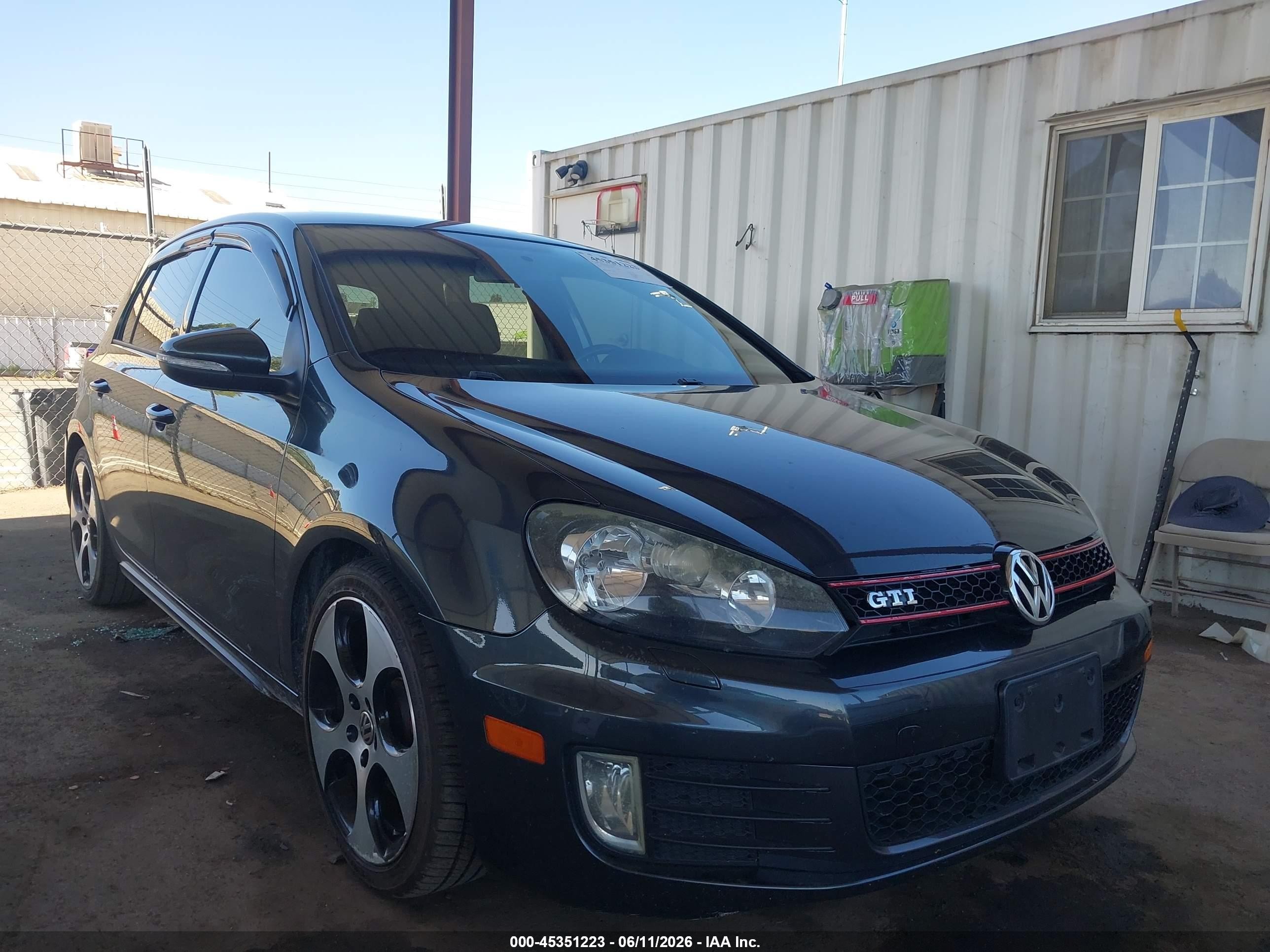2012 Volkswagen Gti 4-door Gray vin: WVWGD7AJ3CW046054