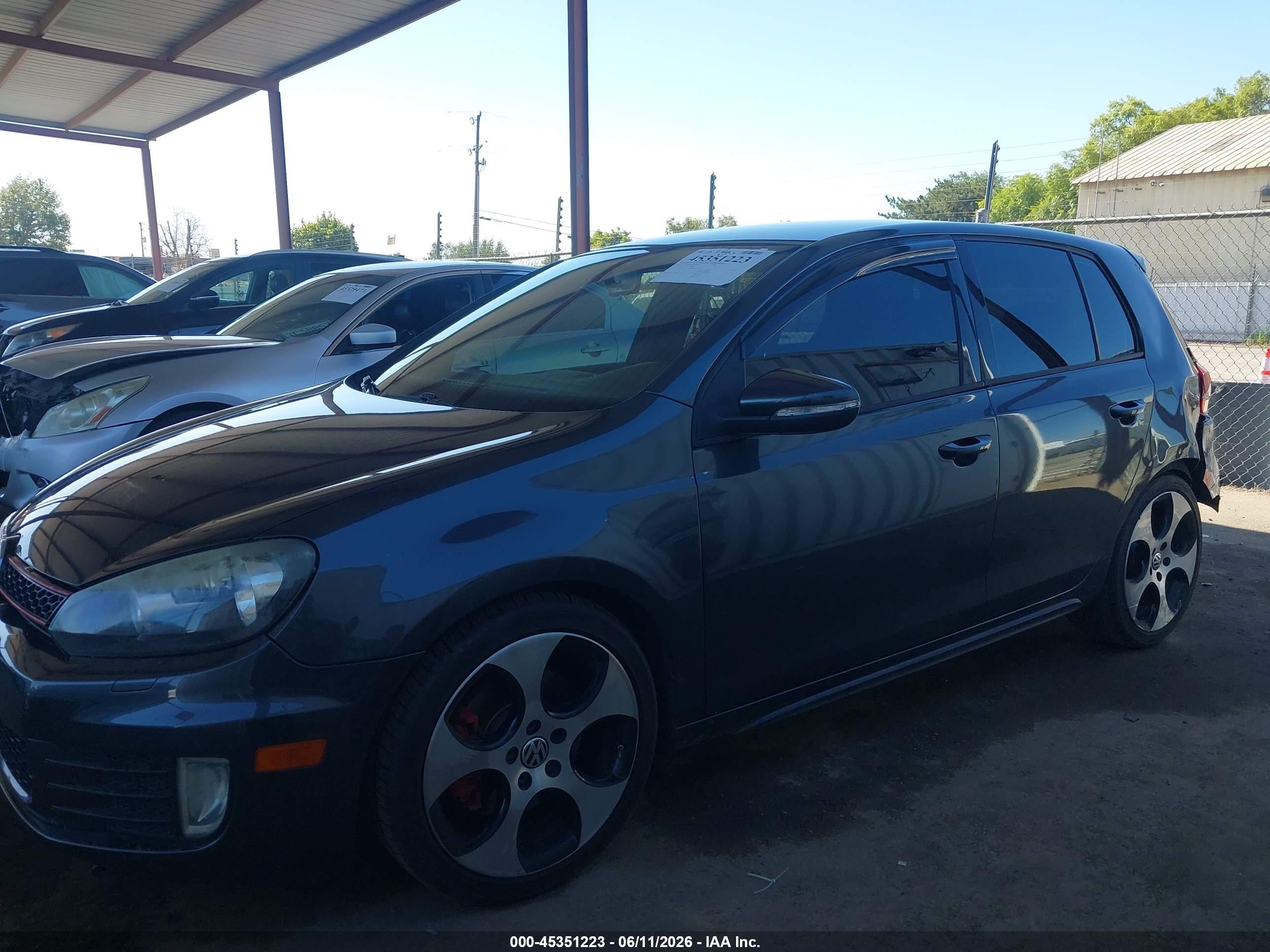 2012 Volkswagen Gti 4-door Gray vin: WVWGD7AJ3CW046054